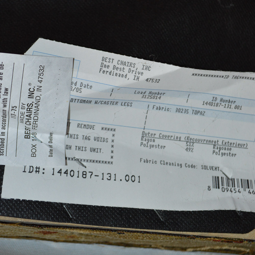 Upholstered Club Chair and Ottoman by Best Chairs, INC.