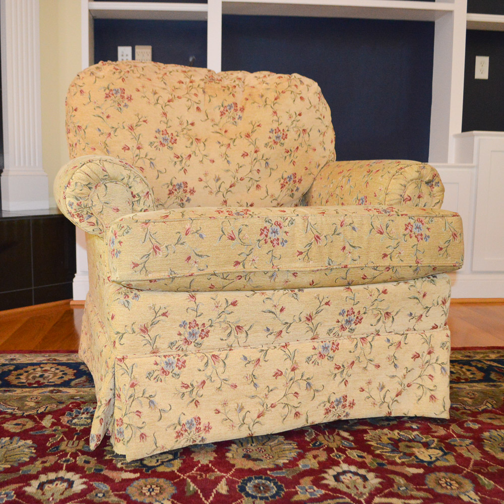 Upholstered Club Chair and Ottoman by Best Chairs, INC.