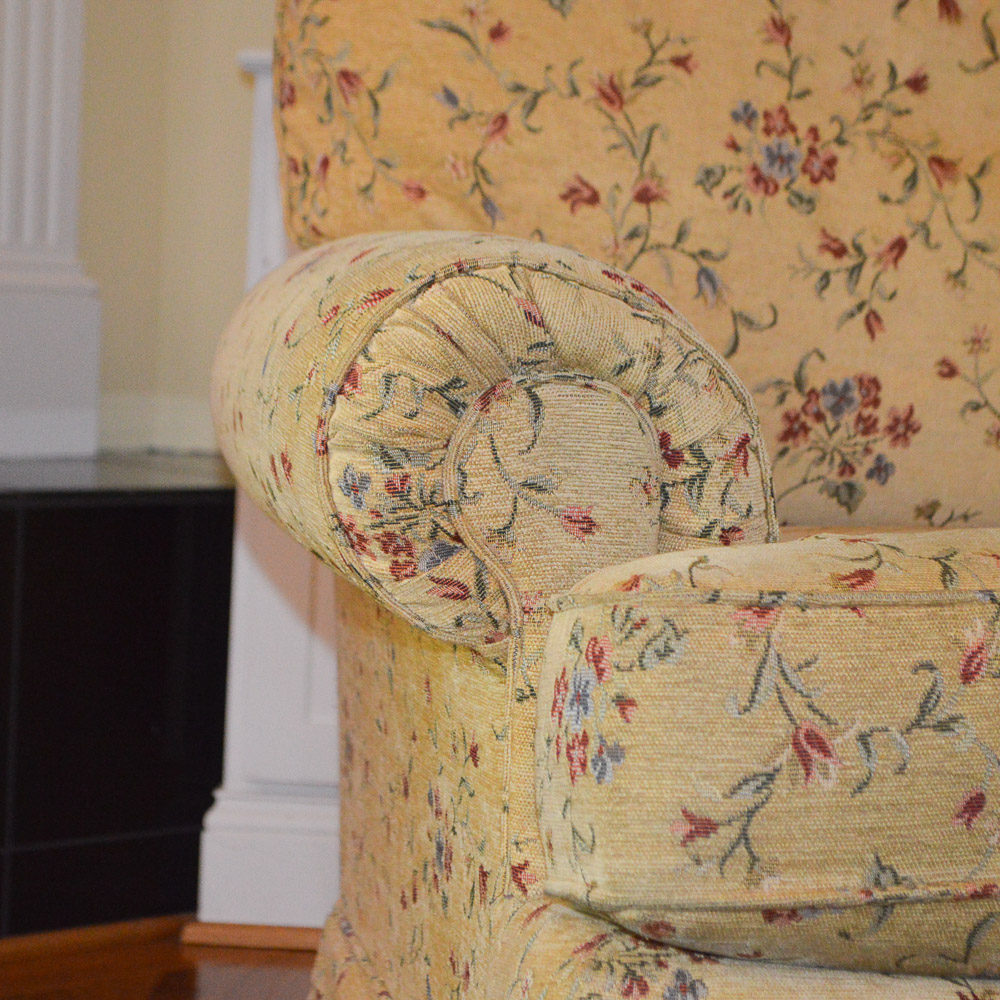 Upholstered Club Chair and Ottoman by Best Chairs, INC.