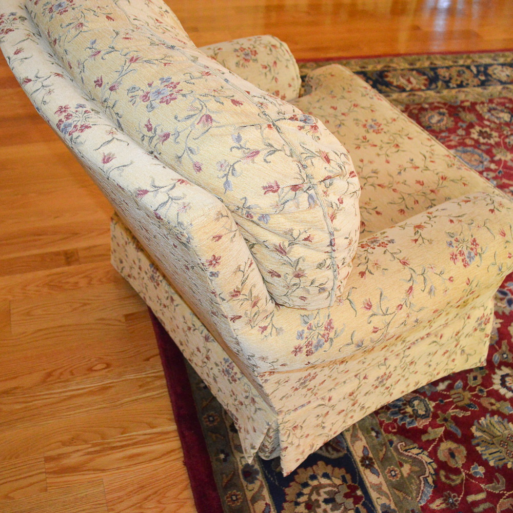 Upholstered Club Chair and Ottoman by Best Chairs, INC.