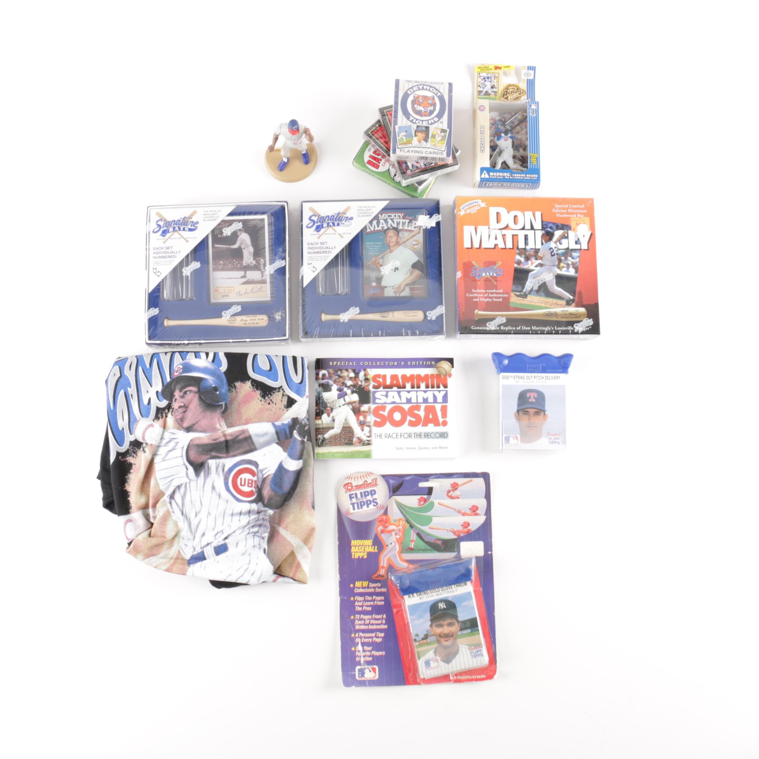 Collection of Baseball Players Memorabilia Including Sosa, Ruth, Ryan