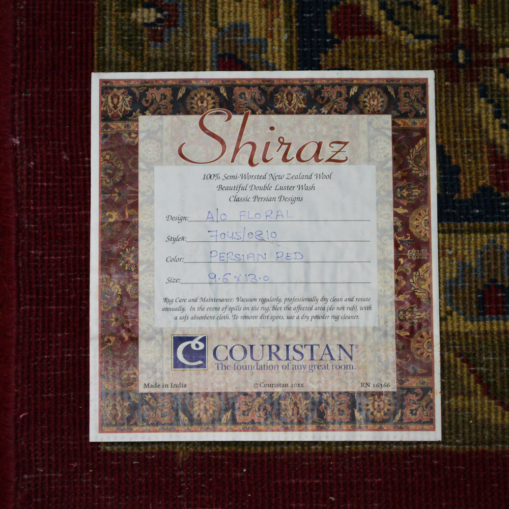 Power-Loomed Couristan "Shiraz" Wool Area Rug
