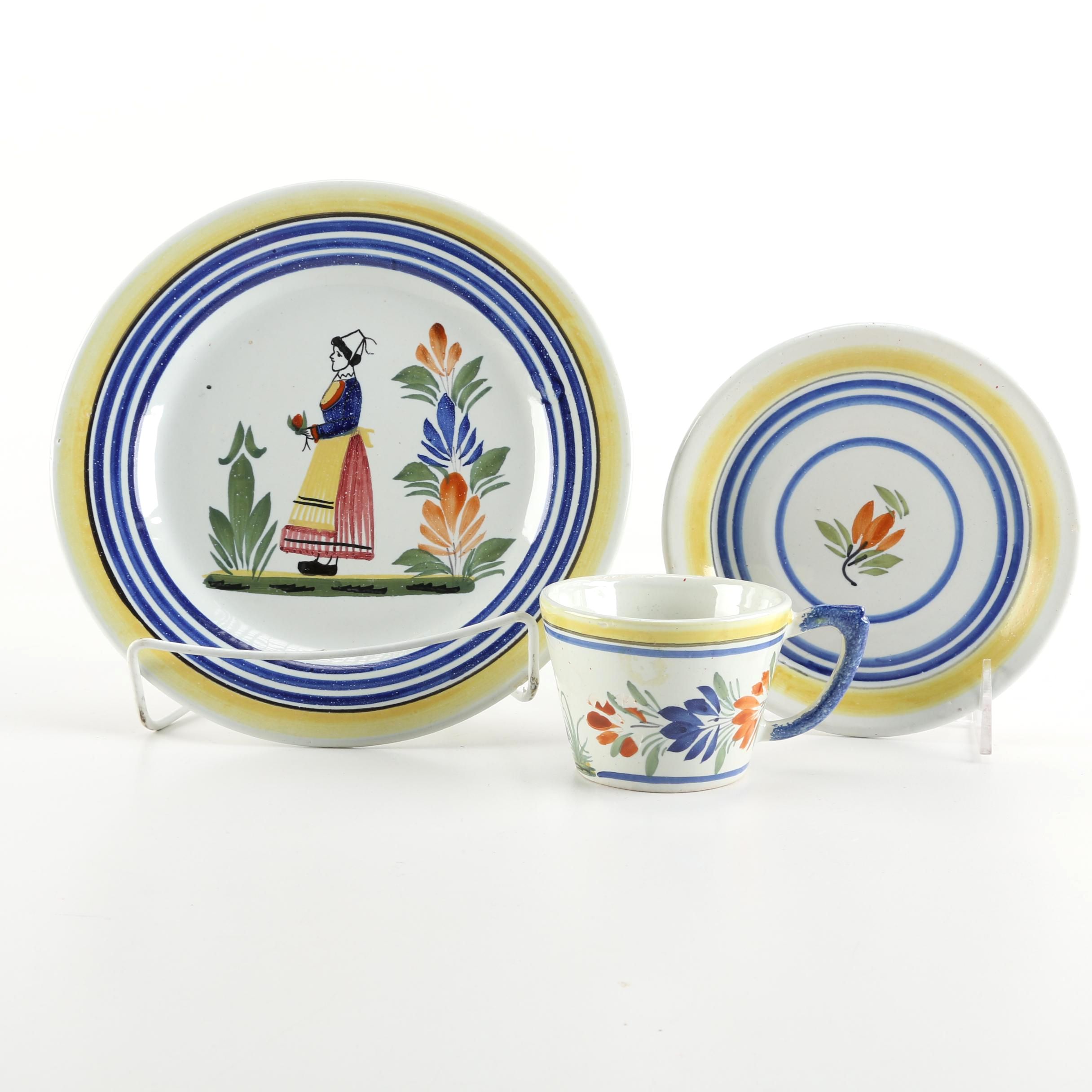 Henriot Quimper Faience Pieces