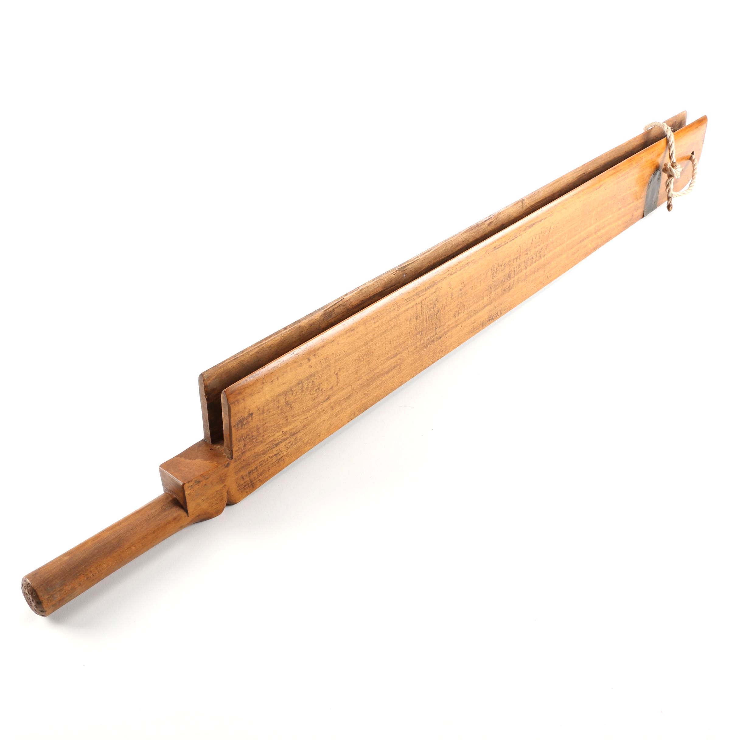 Carved Wooden Flax Breaker