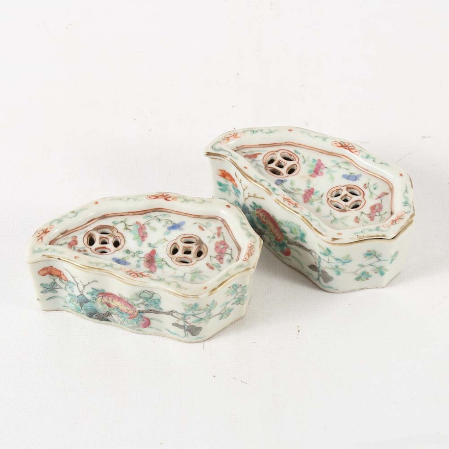 Chinese Porcelain Incense Holders