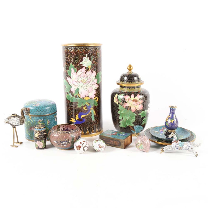 Assortment of Chinese Cloisonné