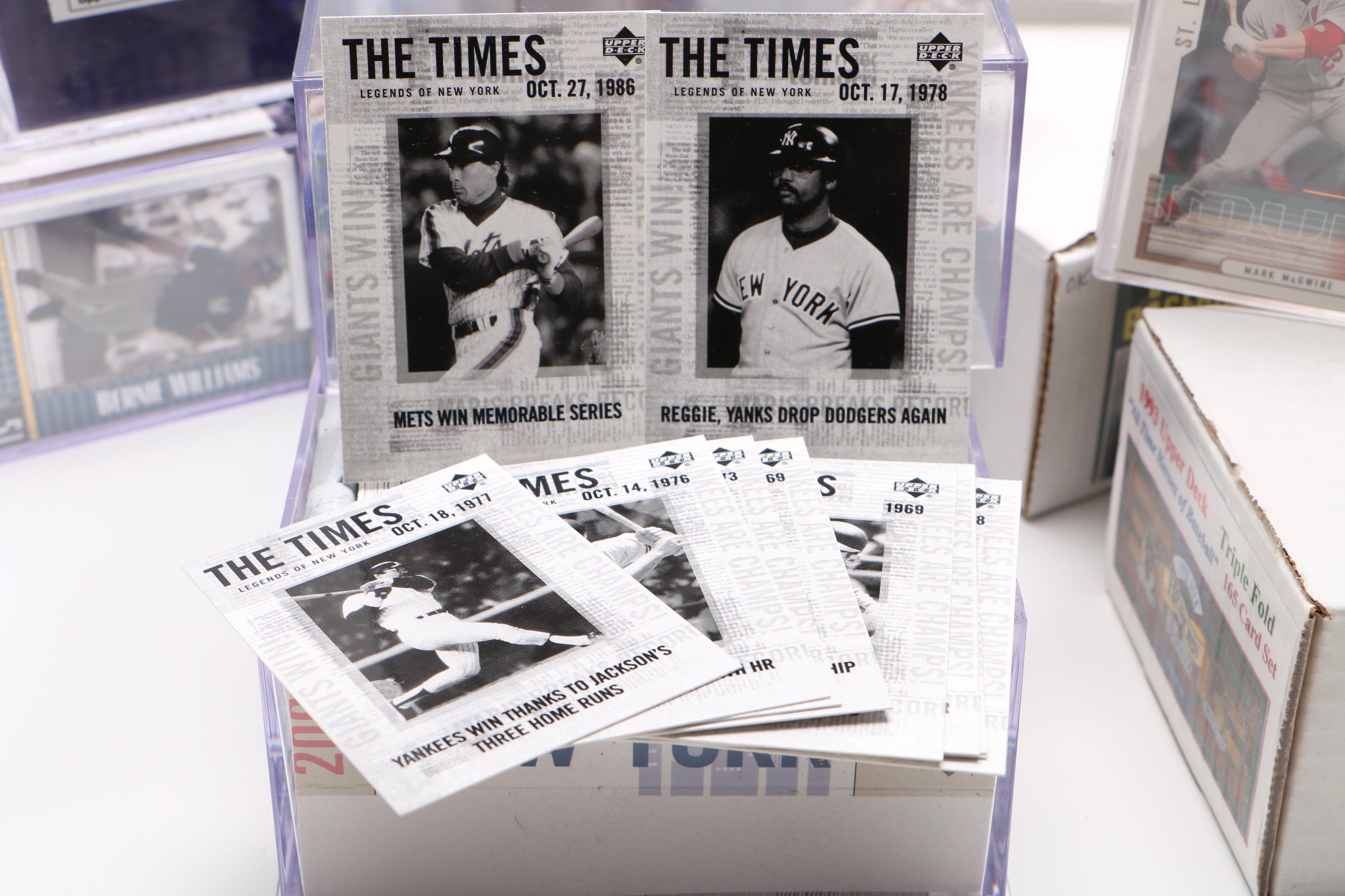 1990s and 2000s Score and Upper Deck Trading Cards