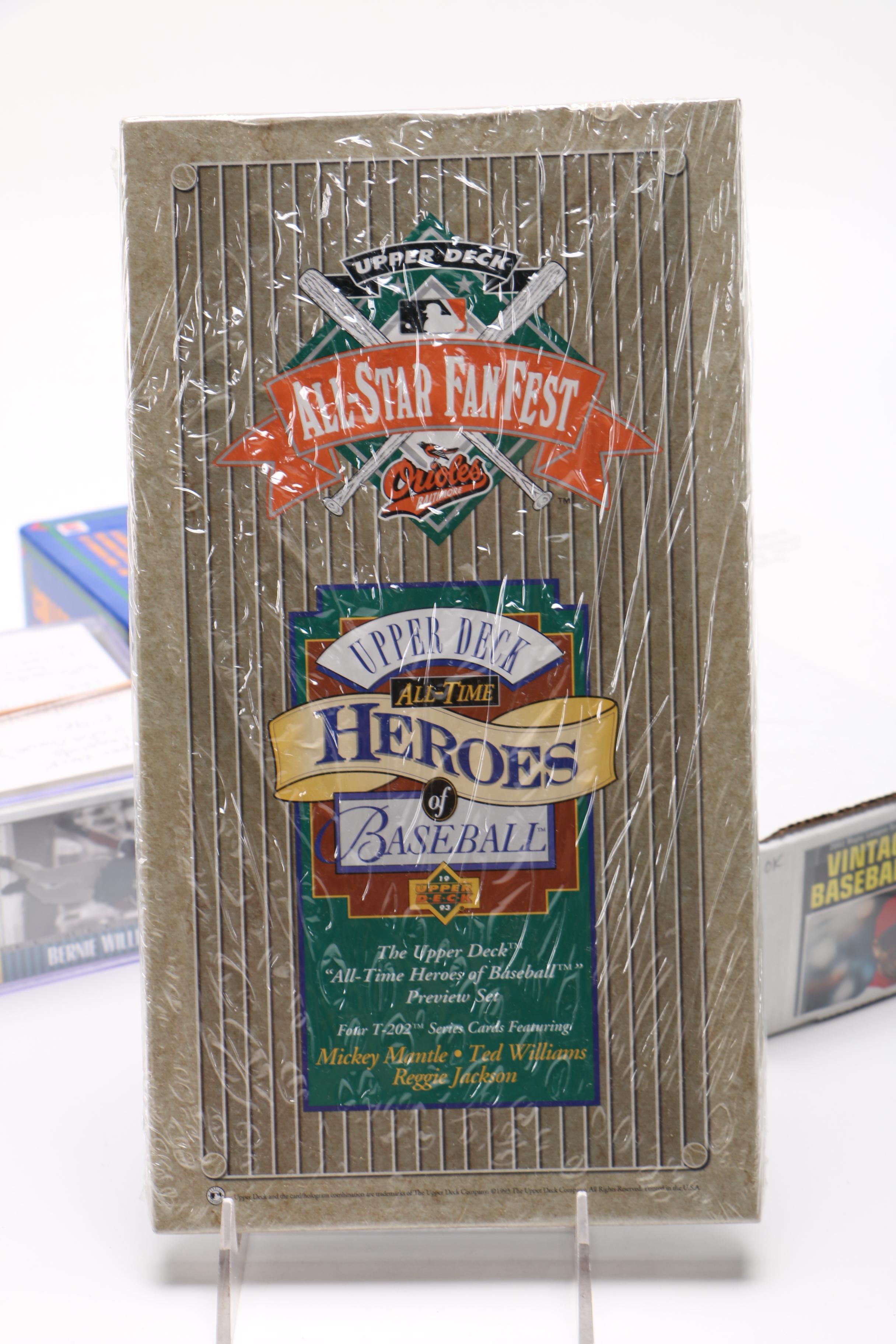 1990s and 2000s Score and Upper Deck Trading Cards