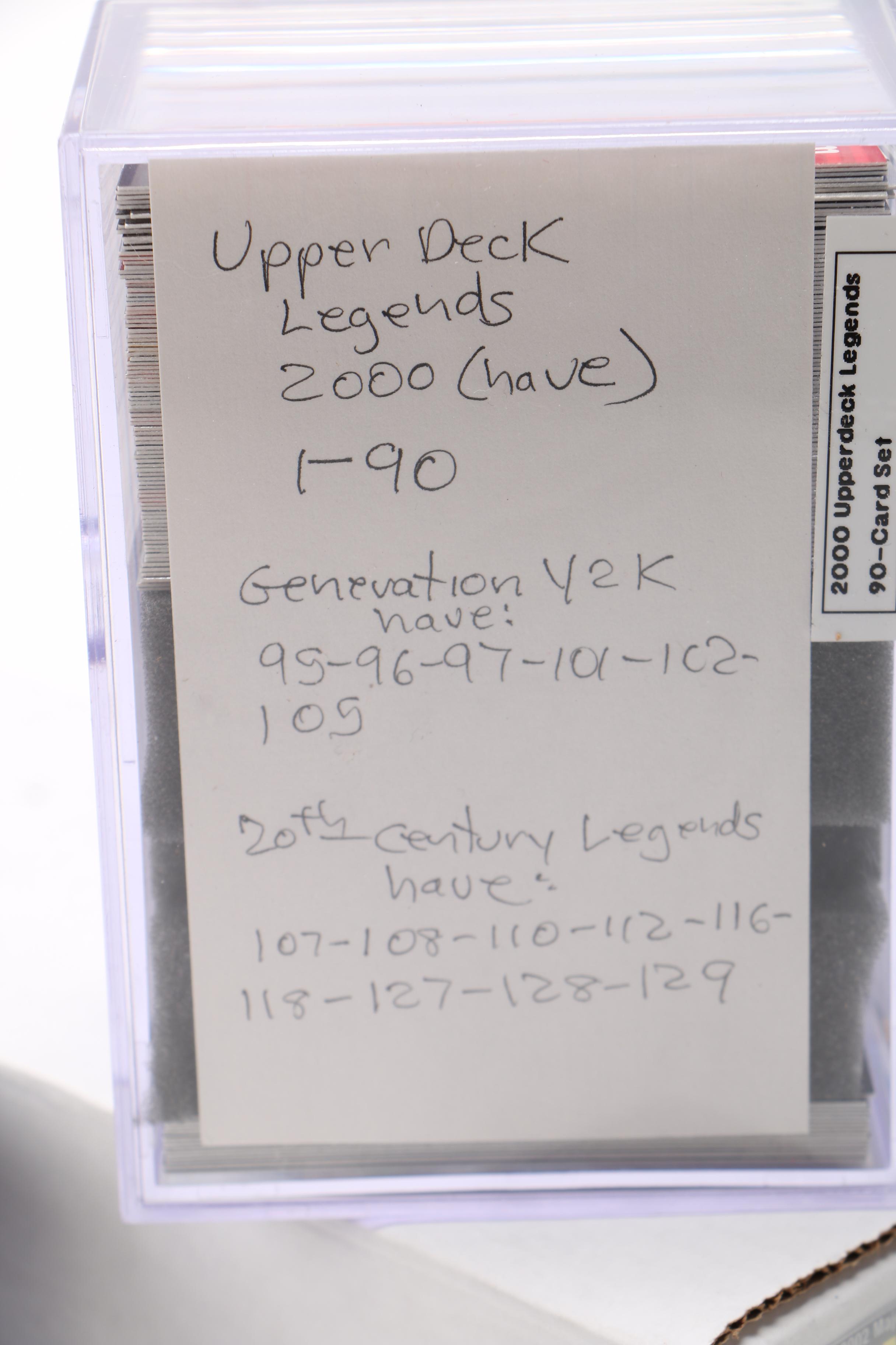 1990s and 2000s Score and Upper Deck Trading Cards