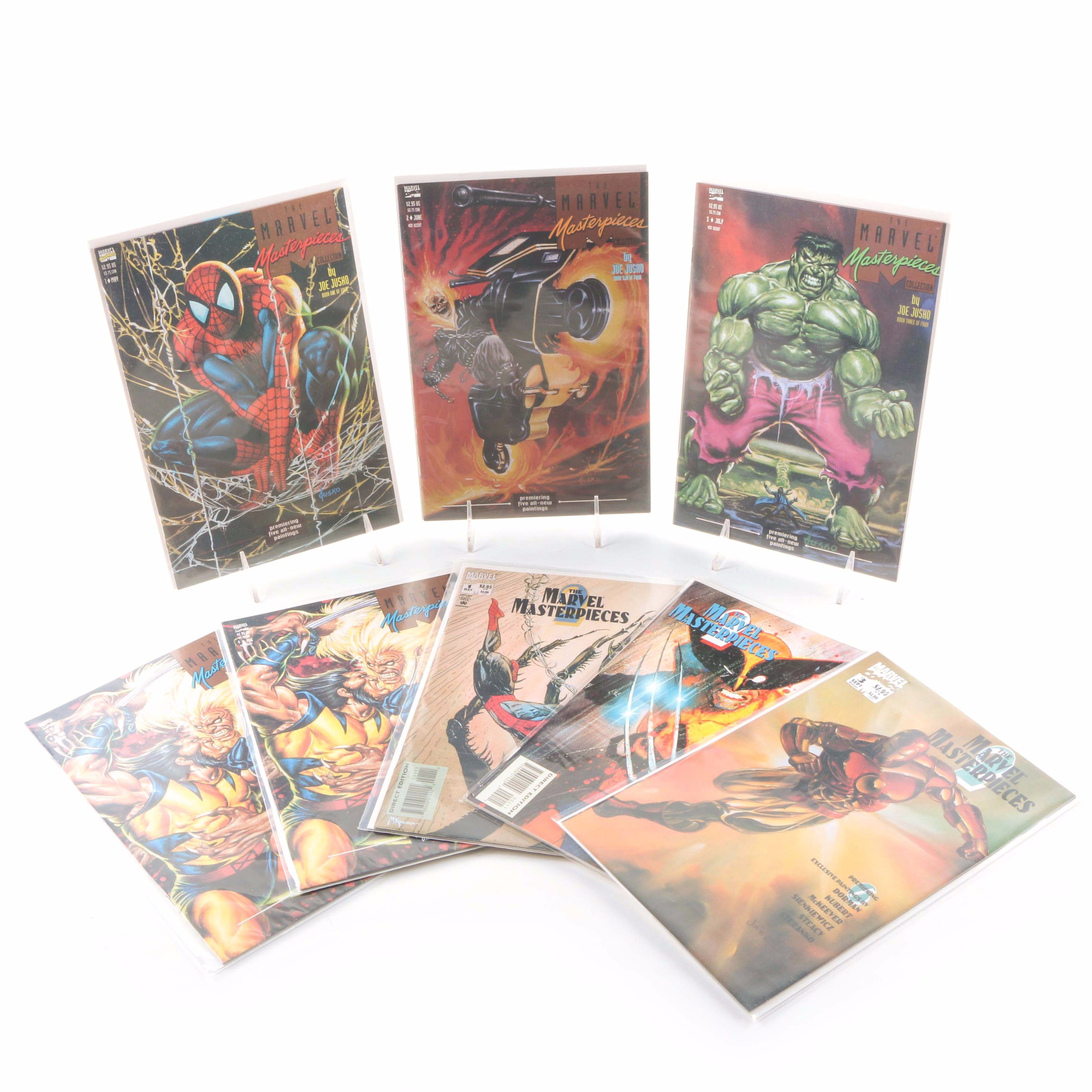 Full Series of "Marvel Masterpieces" and "Marvel Masterpieces 2" Comic Books