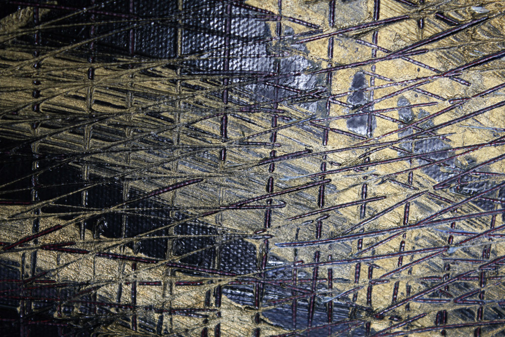 Hunt Slonem Oil Painting on Canvas "Scarlet's Return"