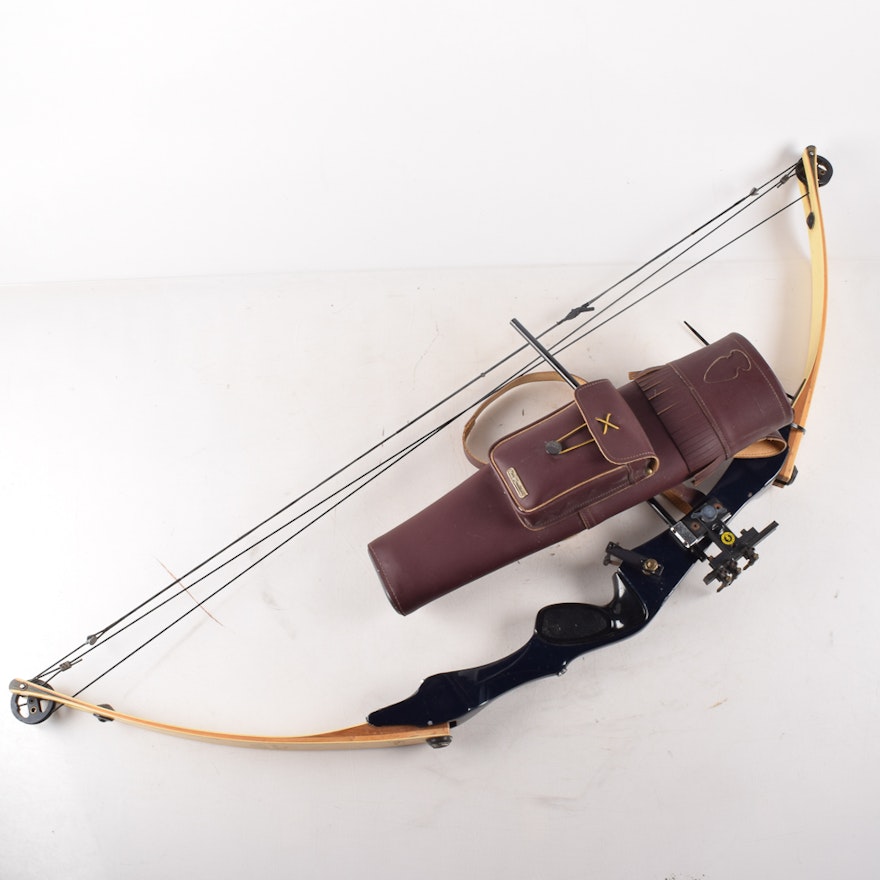 Hoyt Pro Medalist Archery Bow and Neet Traditions Quiver