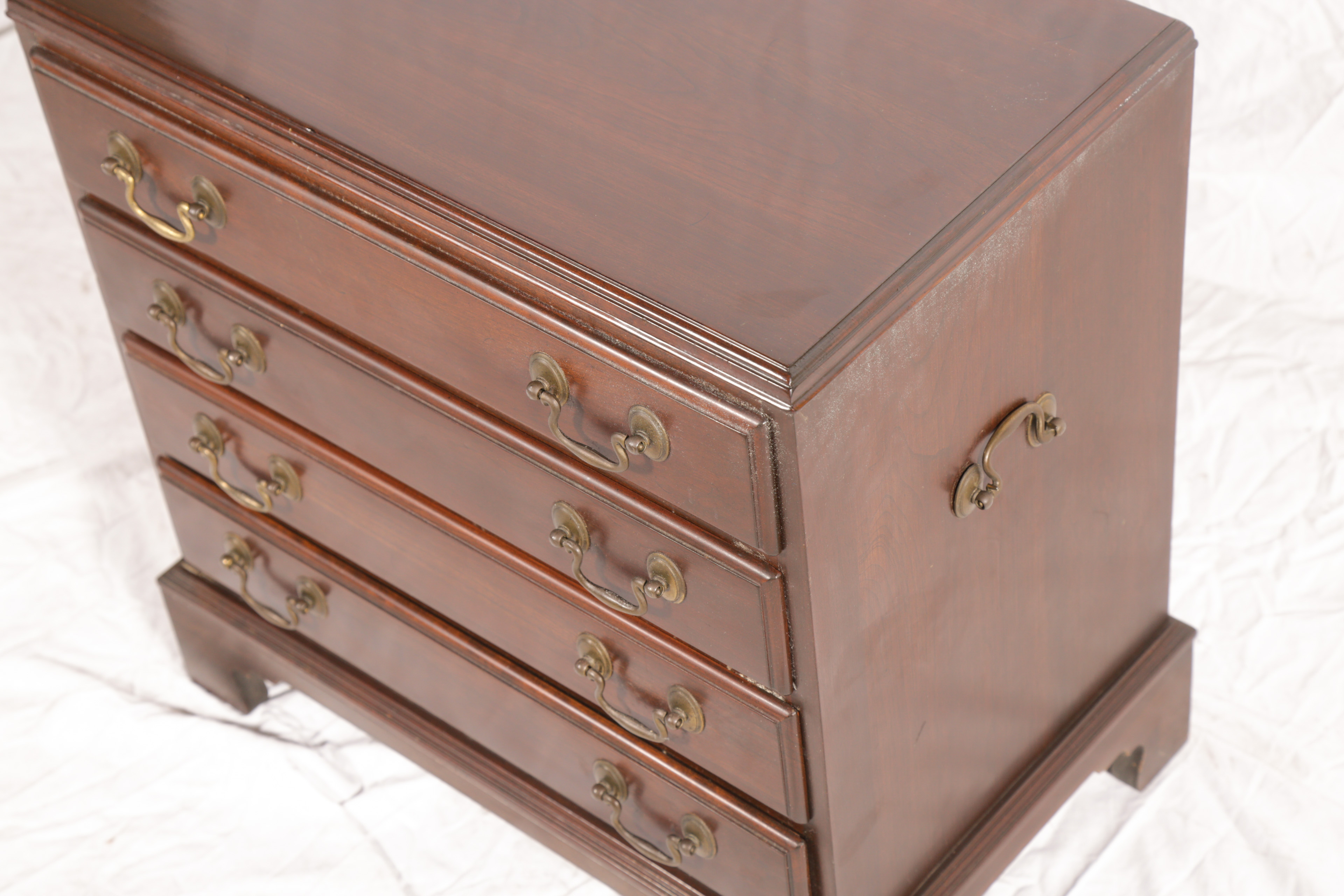 Vintage Chippendale Style Mahogany Nighstand by Ethan Allen