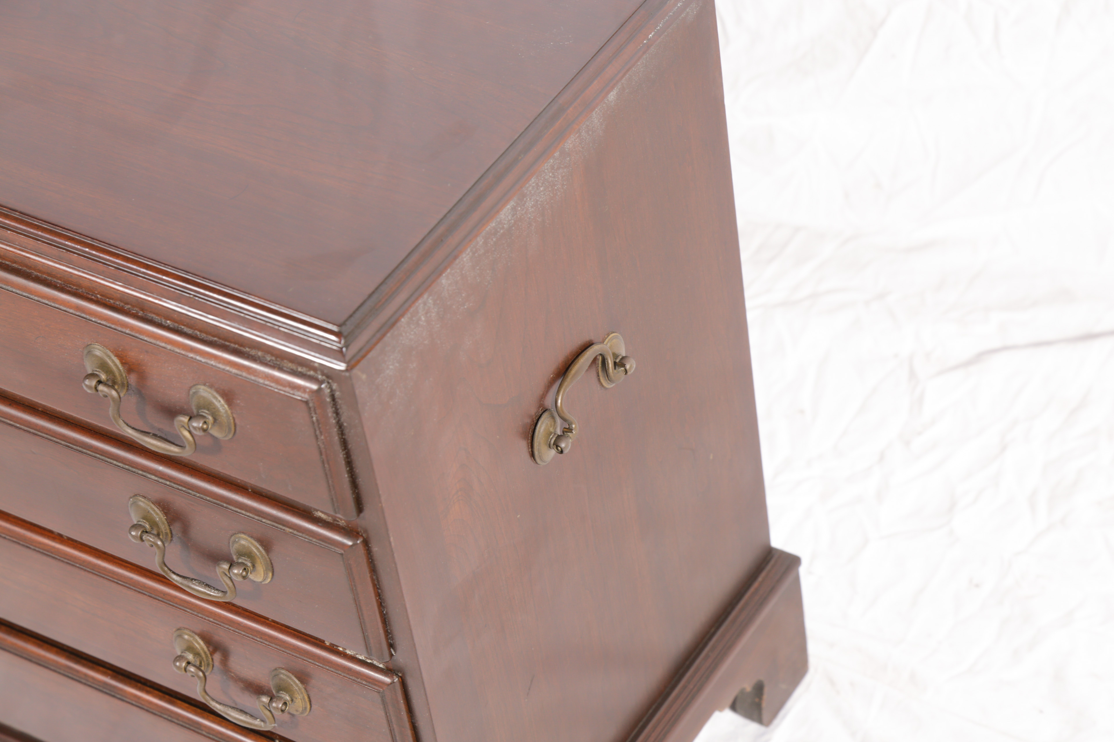 Vintage Chippendale Style Mahogany Nighstand by Ethan Allen