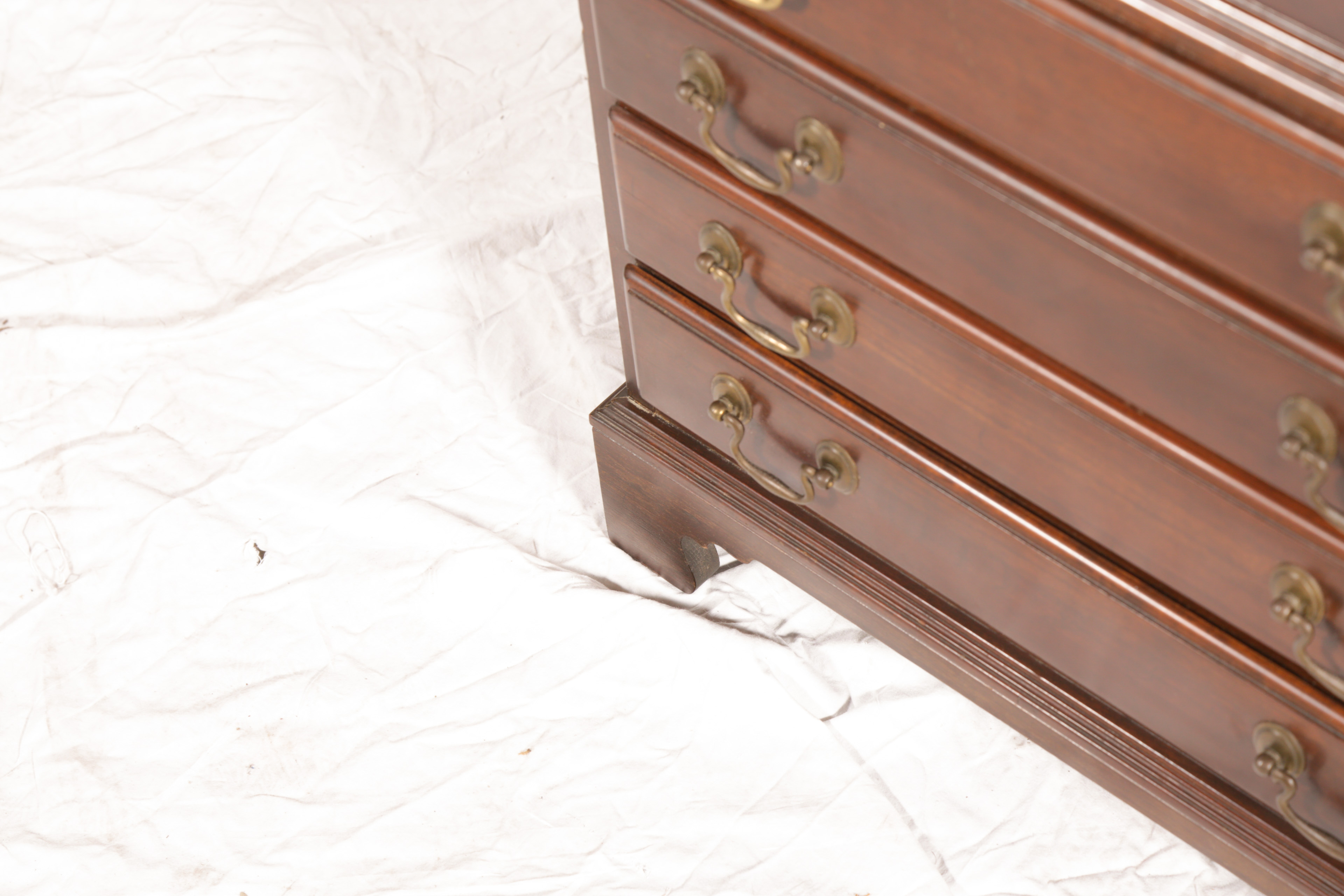 Vintage Chippendale Style Mahogany Nighstand by Ethan Allen