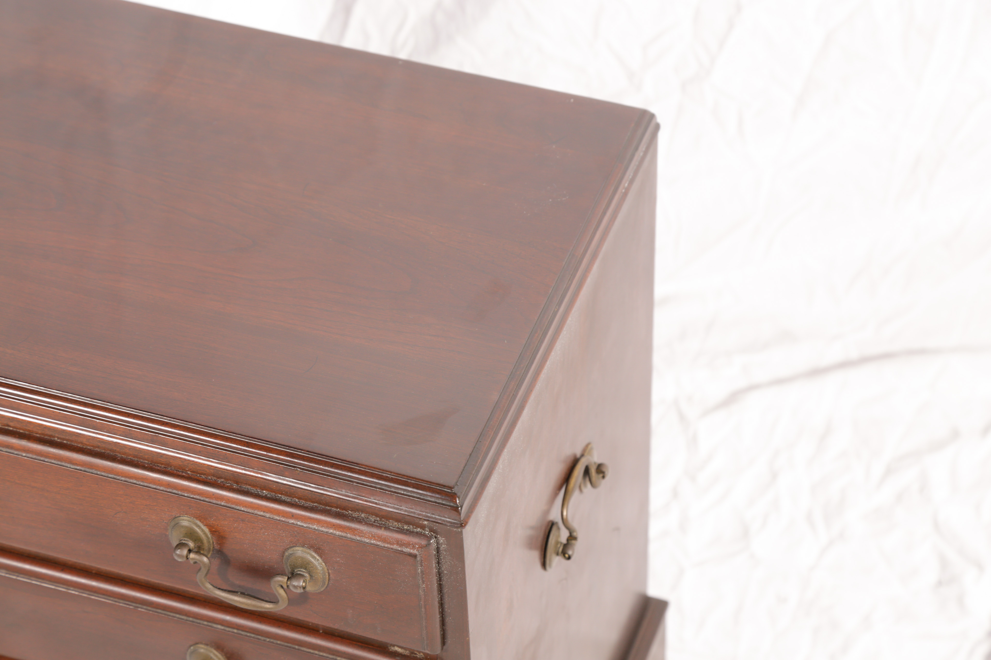 Vintage Chippendale Style Mahogany Nighstand by Ethan Allen