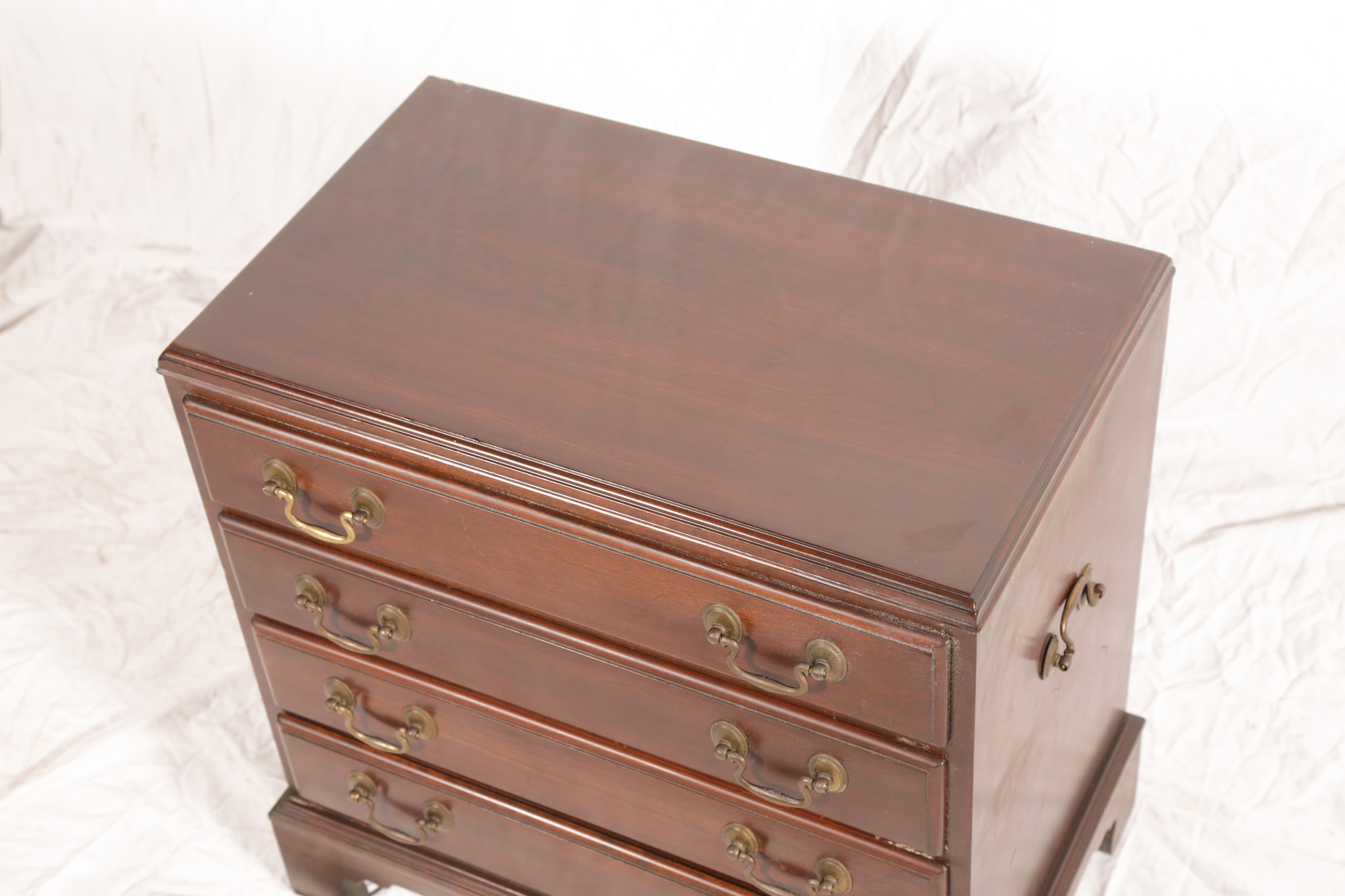 Vintage Chippendale Style Mahogany Nighstand by Ethan Allen