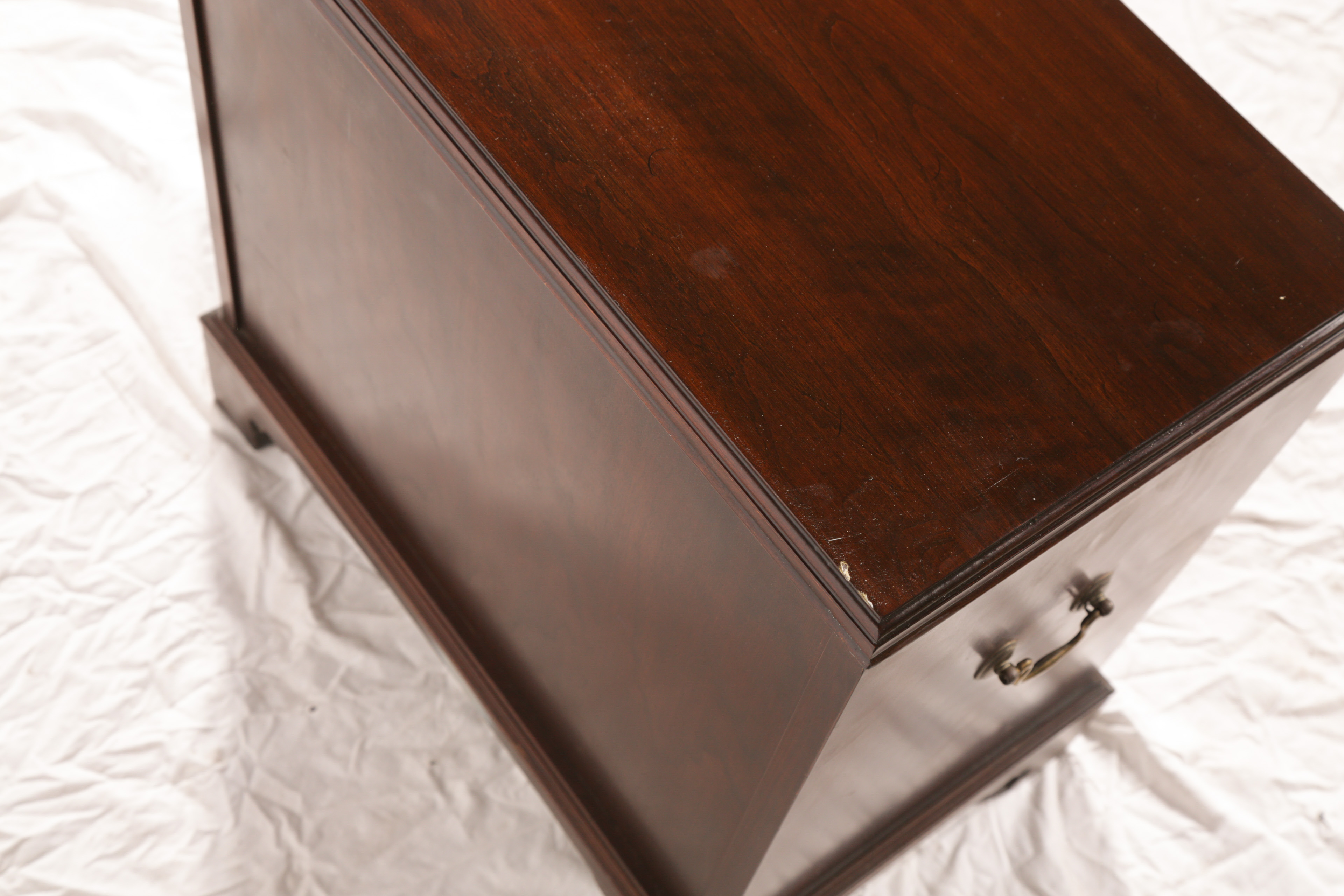 Vintage Chippendale Style Mahogany Nighstand by Ethan Allen