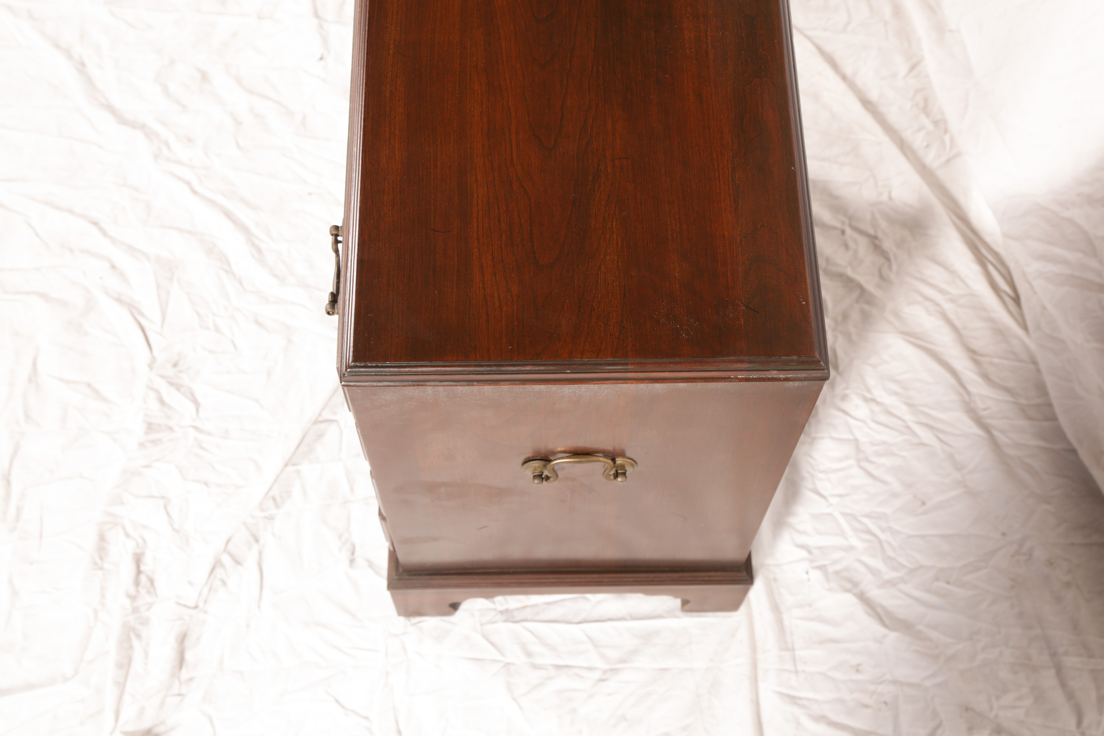 Vintage Chippendale Style Mahogany Nighstand by Ethan Allen