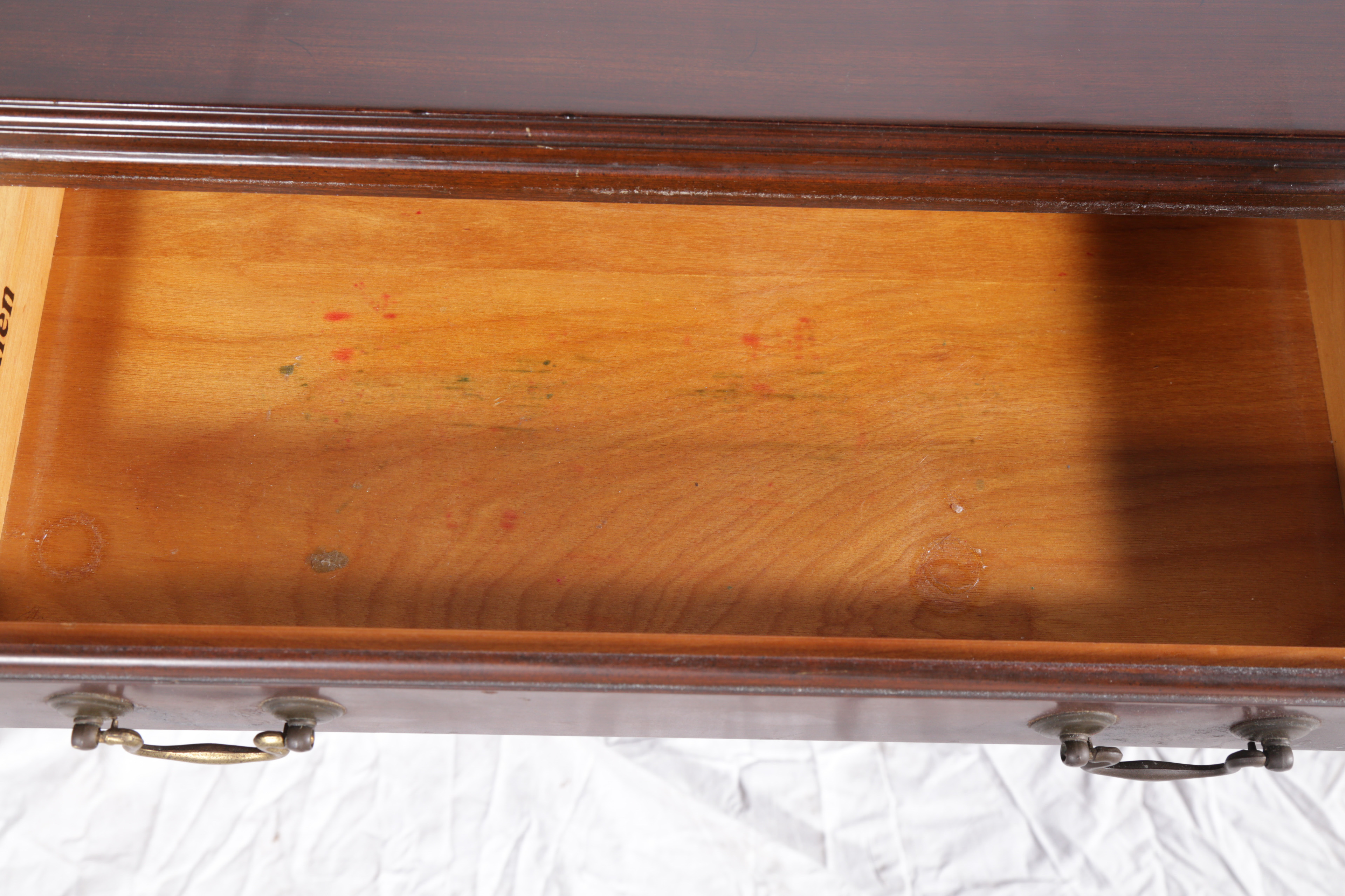 Vintage Chippendale Style Mahogany Nighstand by Ethan Allen