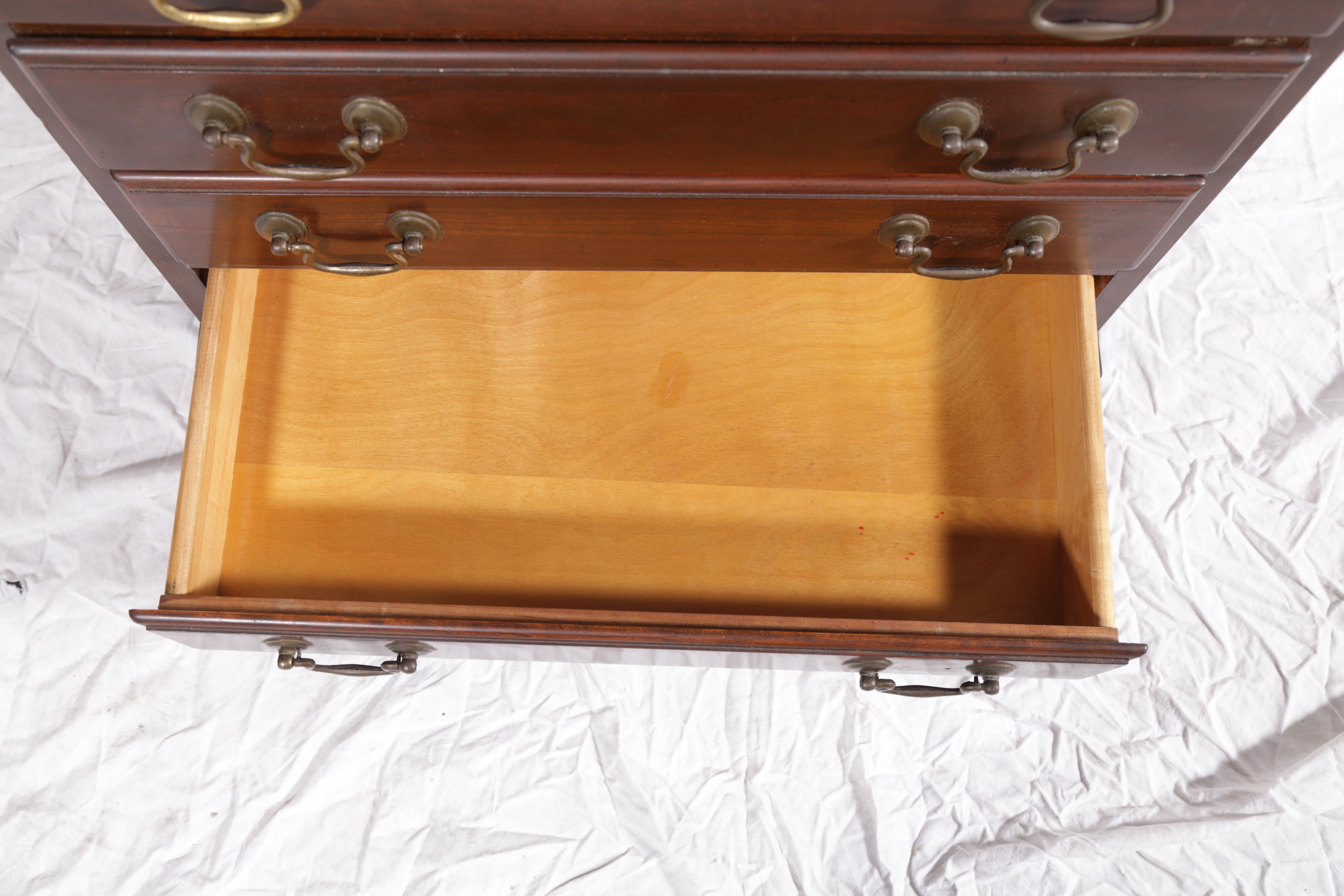 Vintage Chippendale Style Mahogany Nighstand by Ethan Allen