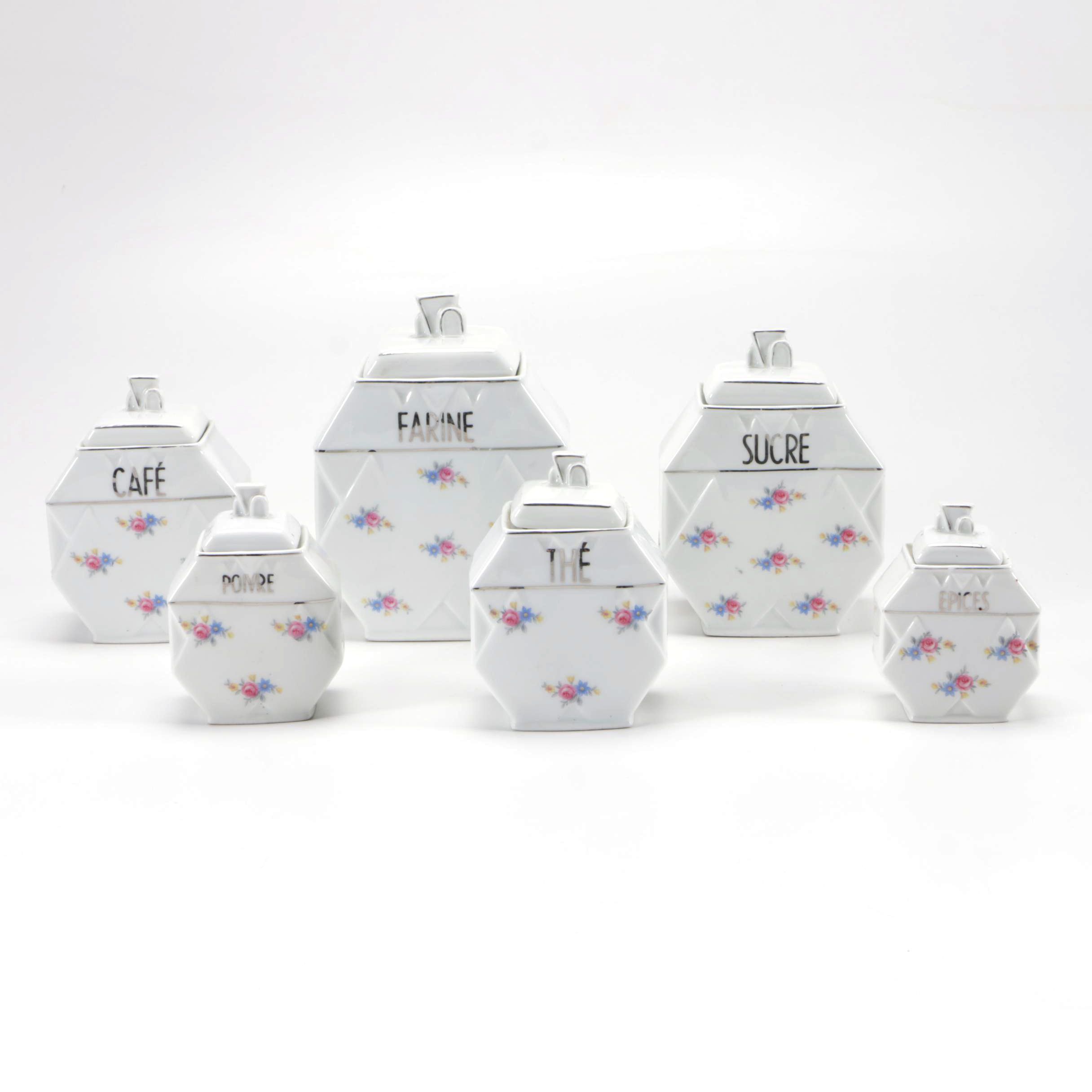 German Porcelain Canisters