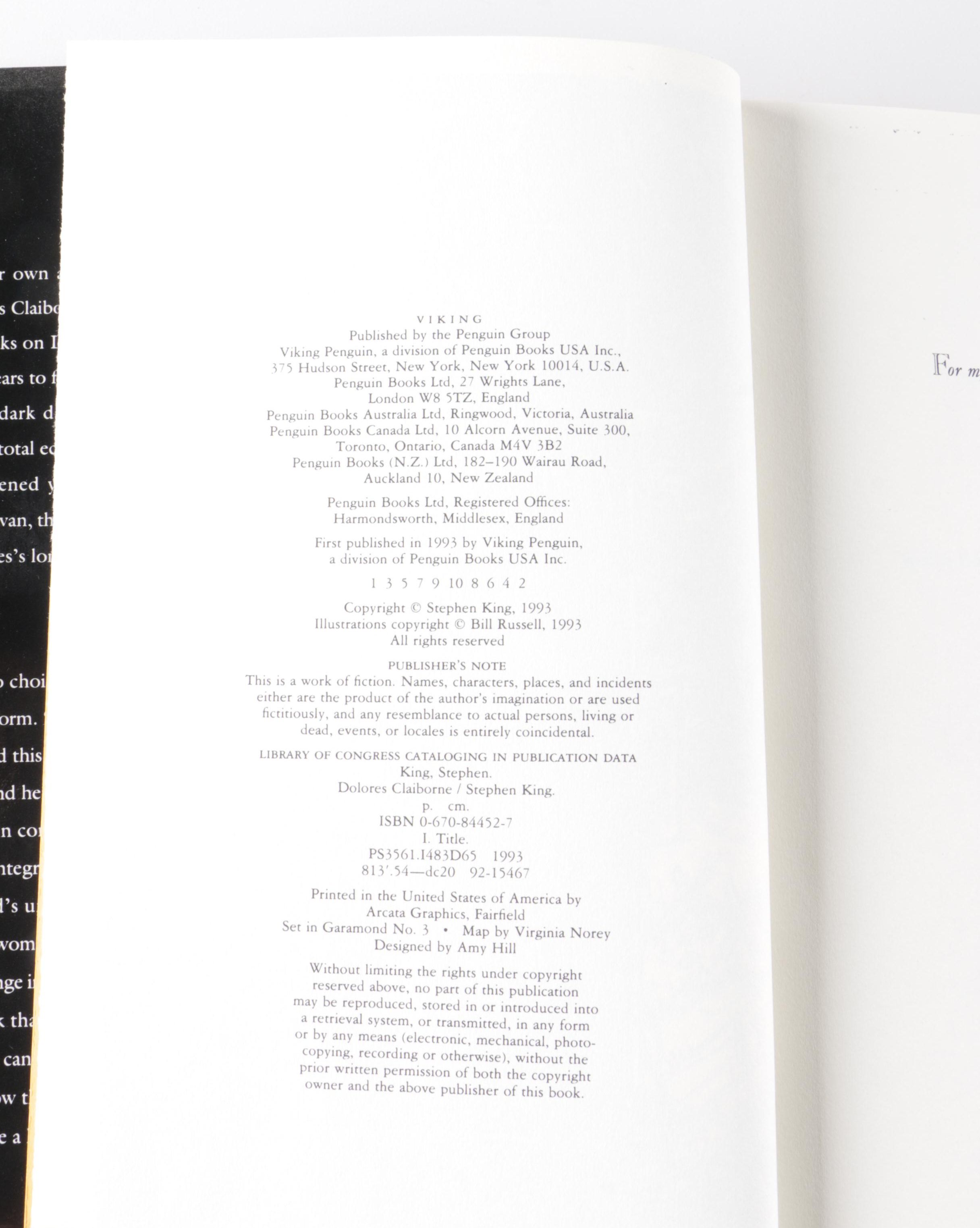 First and Early Edition Stephen King Books