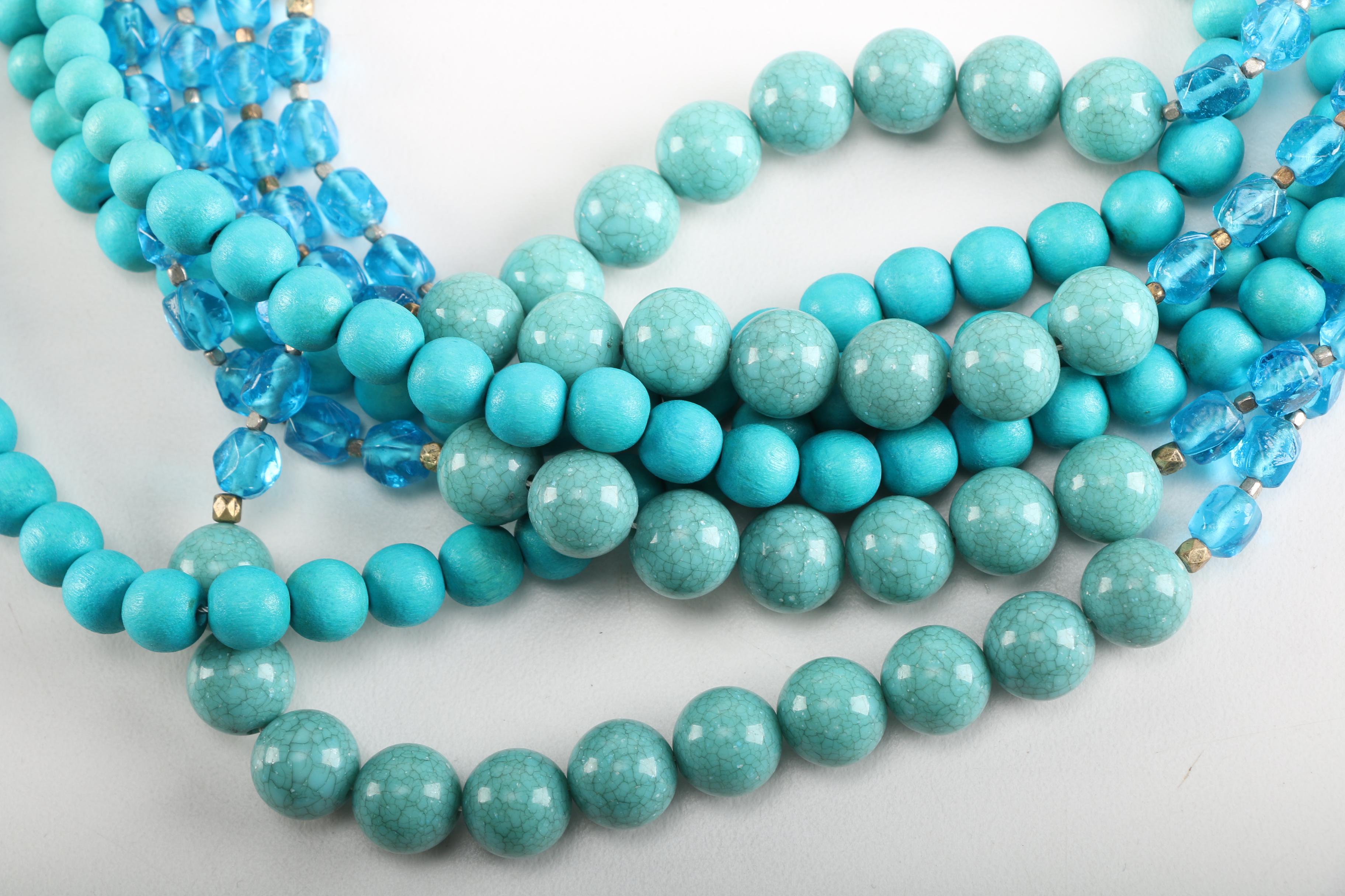 Costume Jewelry Necklaces Including Copper Tone Filigree Style