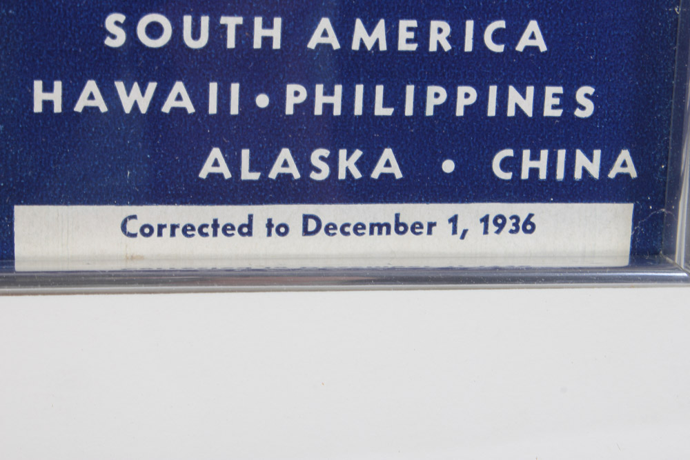 Pan Am Time Tables - Passenger Tariffs Booklet Cover Dec. 1936