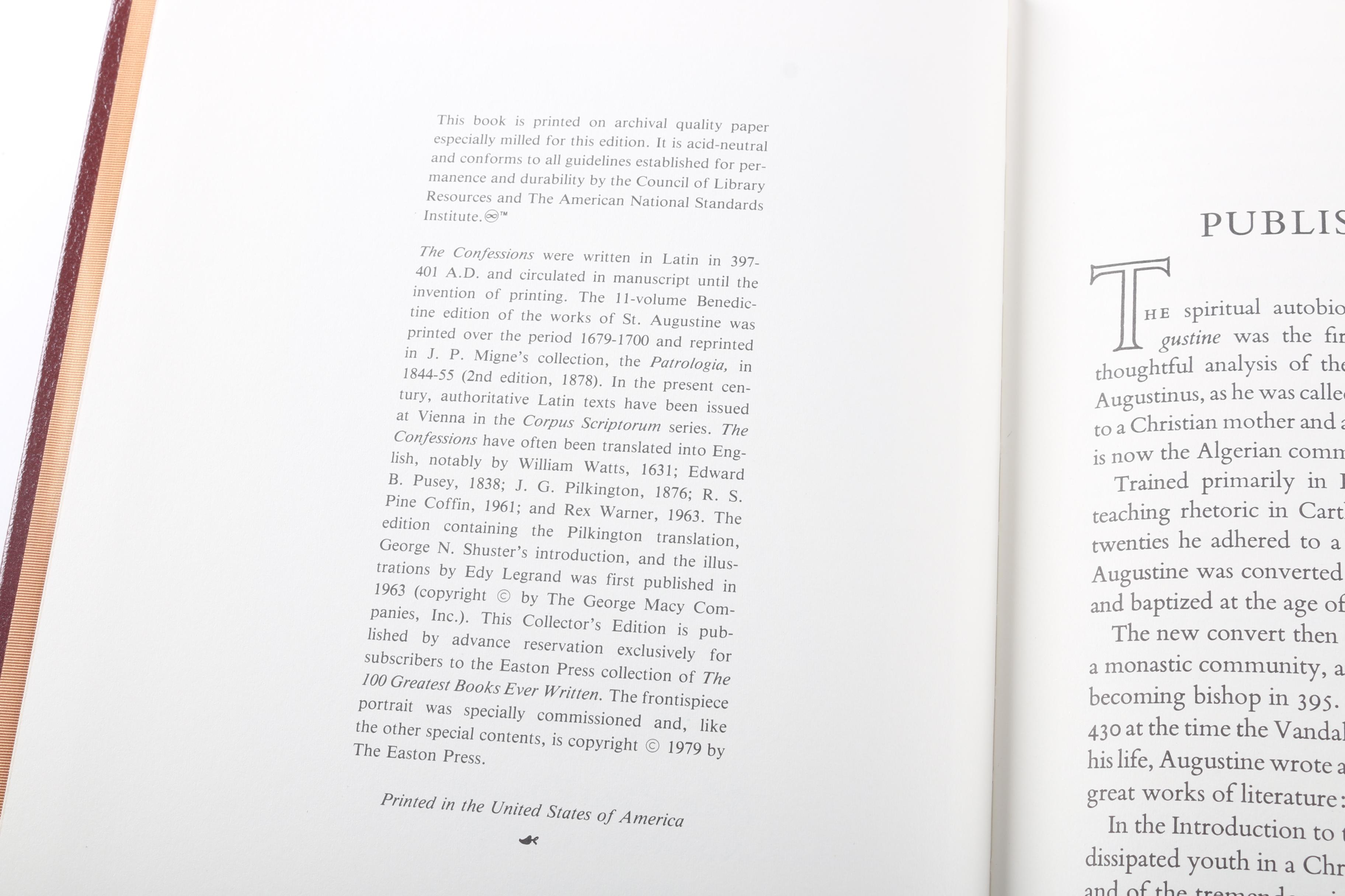 Circa 1980 Easton Press Collector's Edition Books