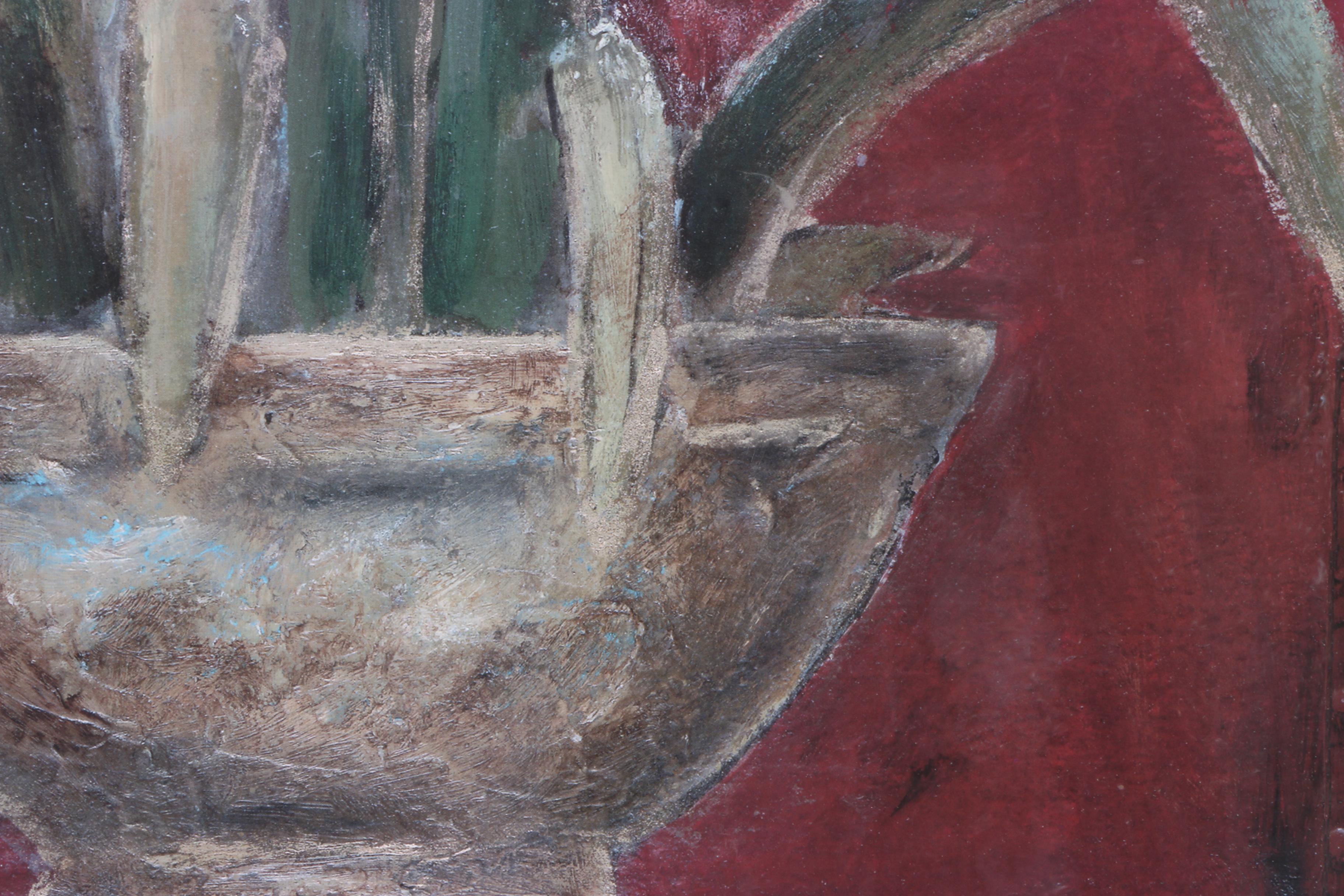 Framed Floral Offset Lithograph by Cedar Creek Collection