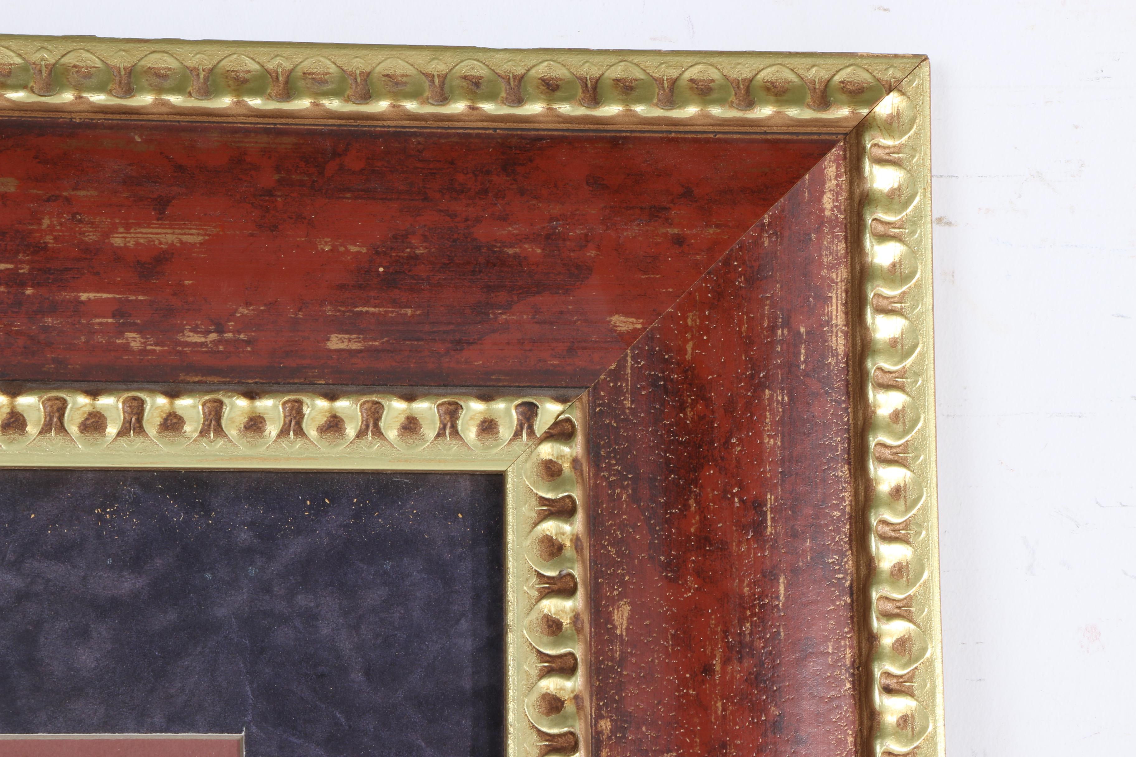 Framed Floral Offset Lithograph by Cedar Creek Collection