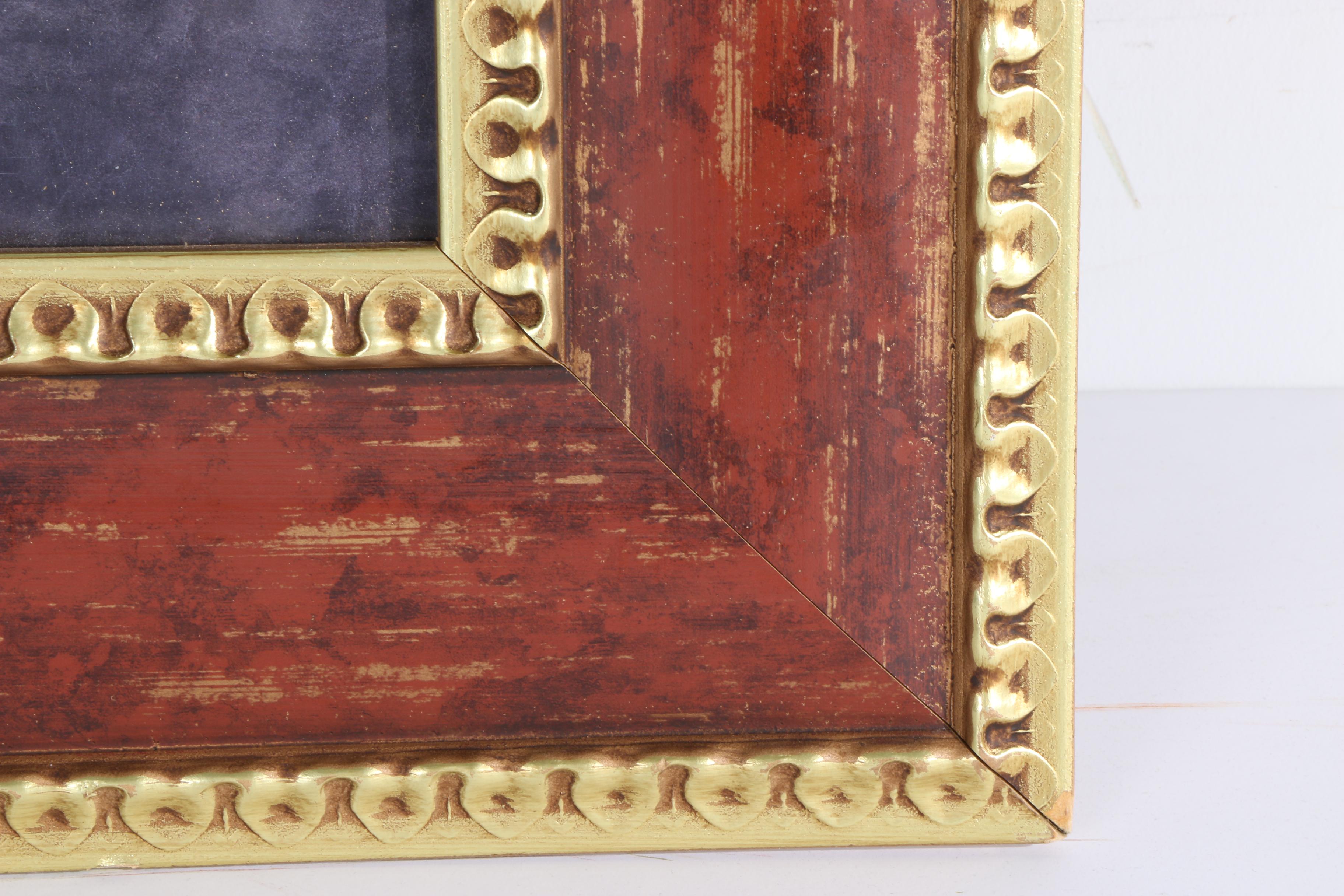 Framed Floral Offset Lithograph by Cedar Creek Collection