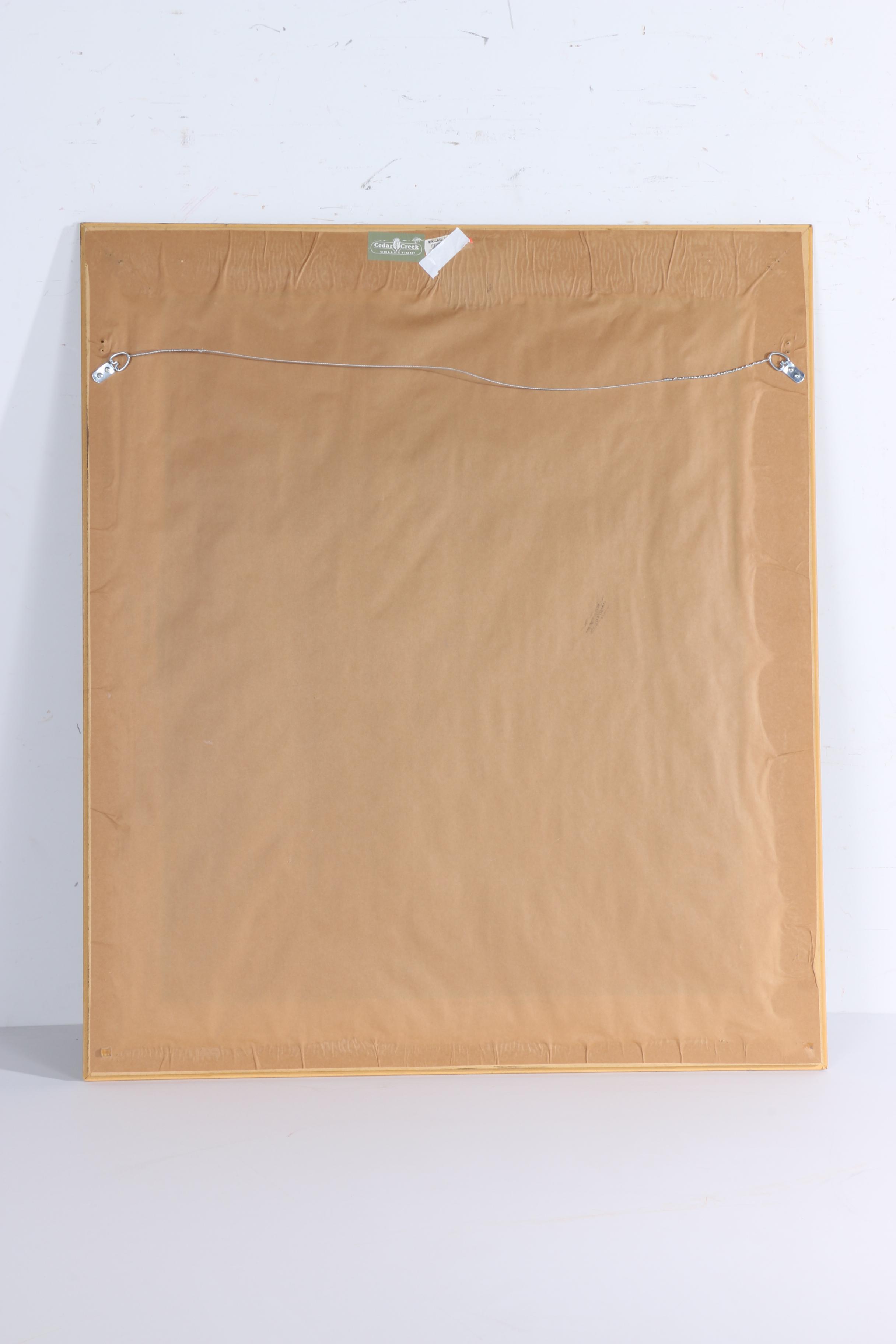 Framed Floral Offset Lithograph by Cedar Creek Collection