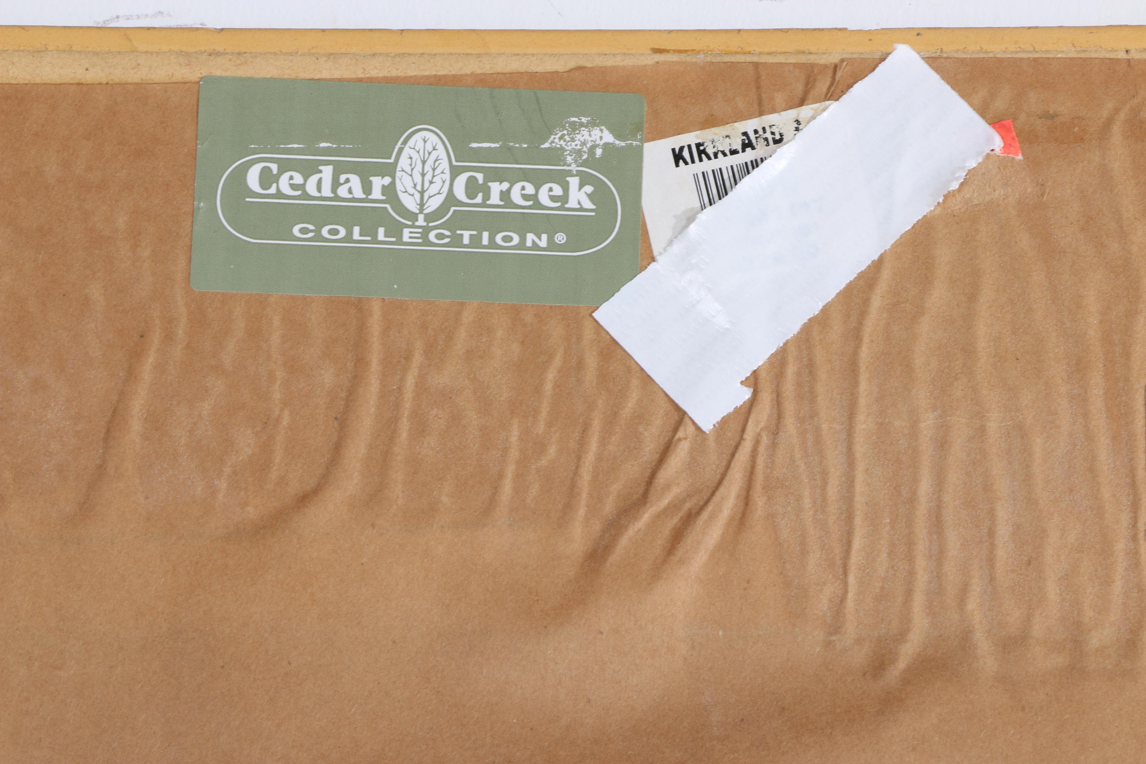 Framed Floral Offset Lithograph by Cedar Creek Collection