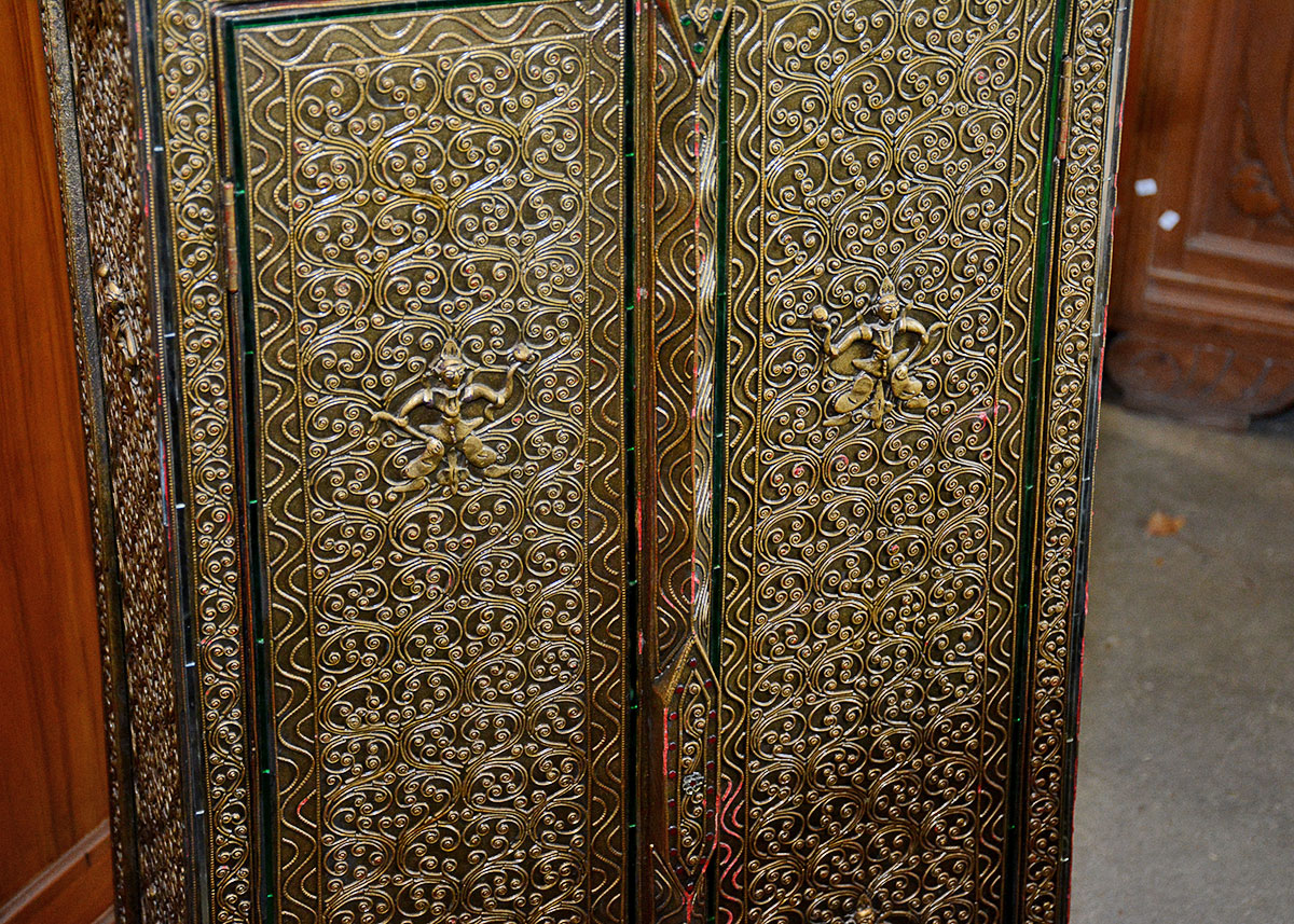 Indonesian Style Decorated Cabinet