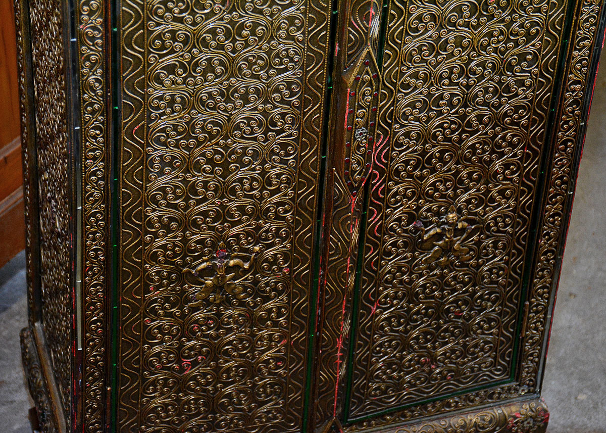 Indonesian Style Decorated Cabinet