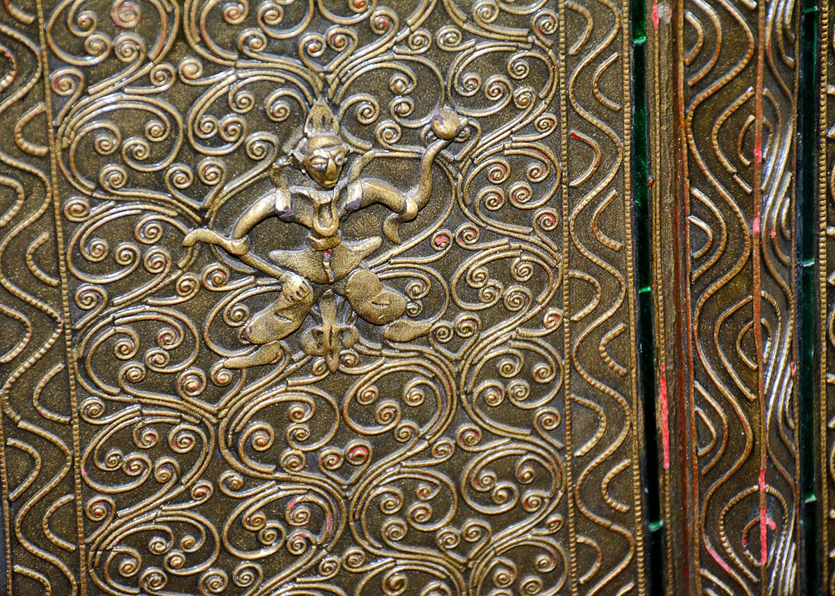 Indonesian Style Decorated Cabinet