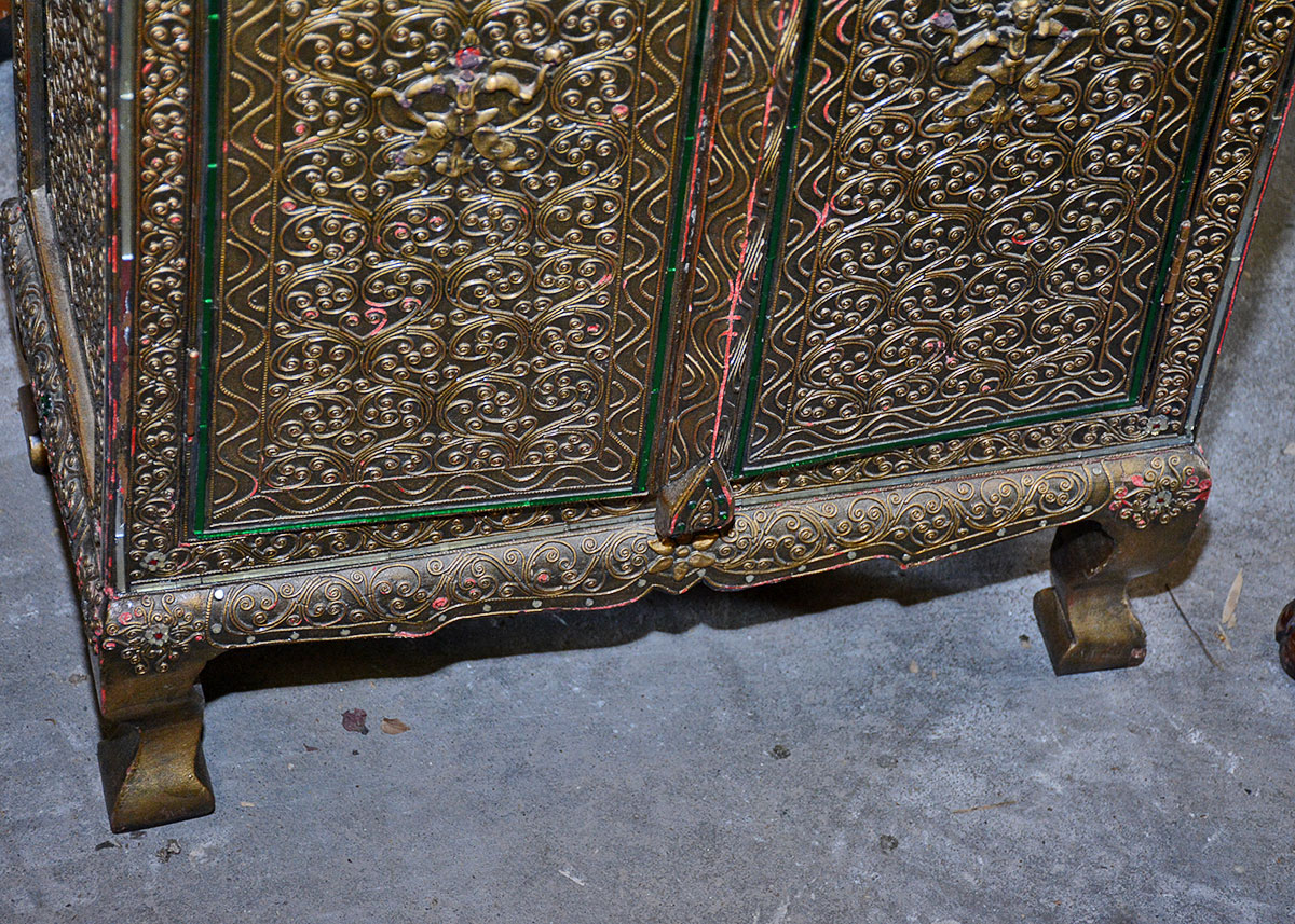 Indonesian Style Decorated Cabinet