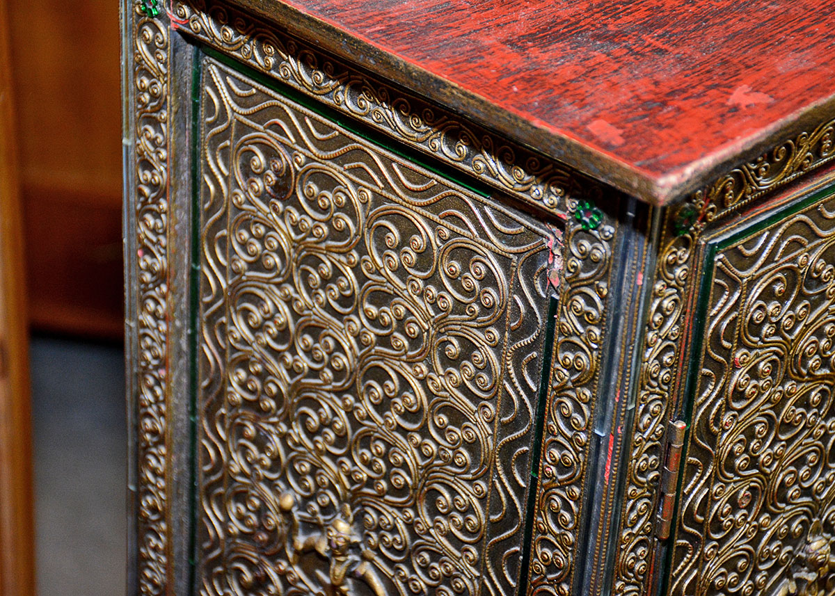 Indonesian Style Decorated Cabinet