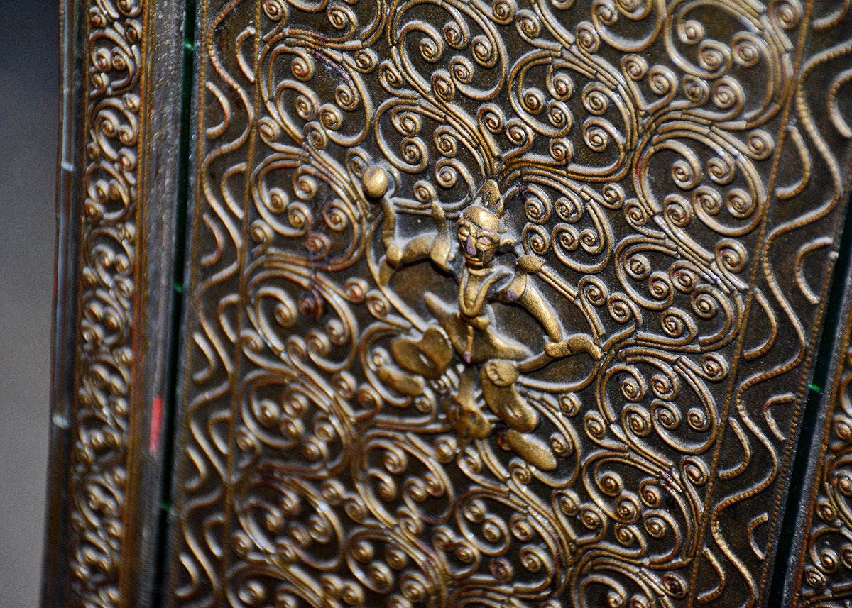 Indonesian Style Decorated Cabinet