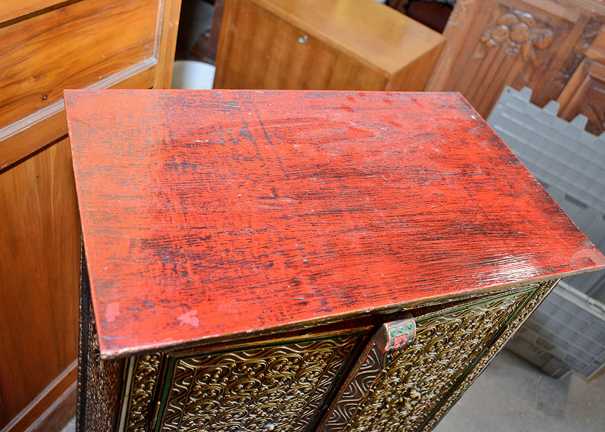 Indonesian Style Decorated Cabinet