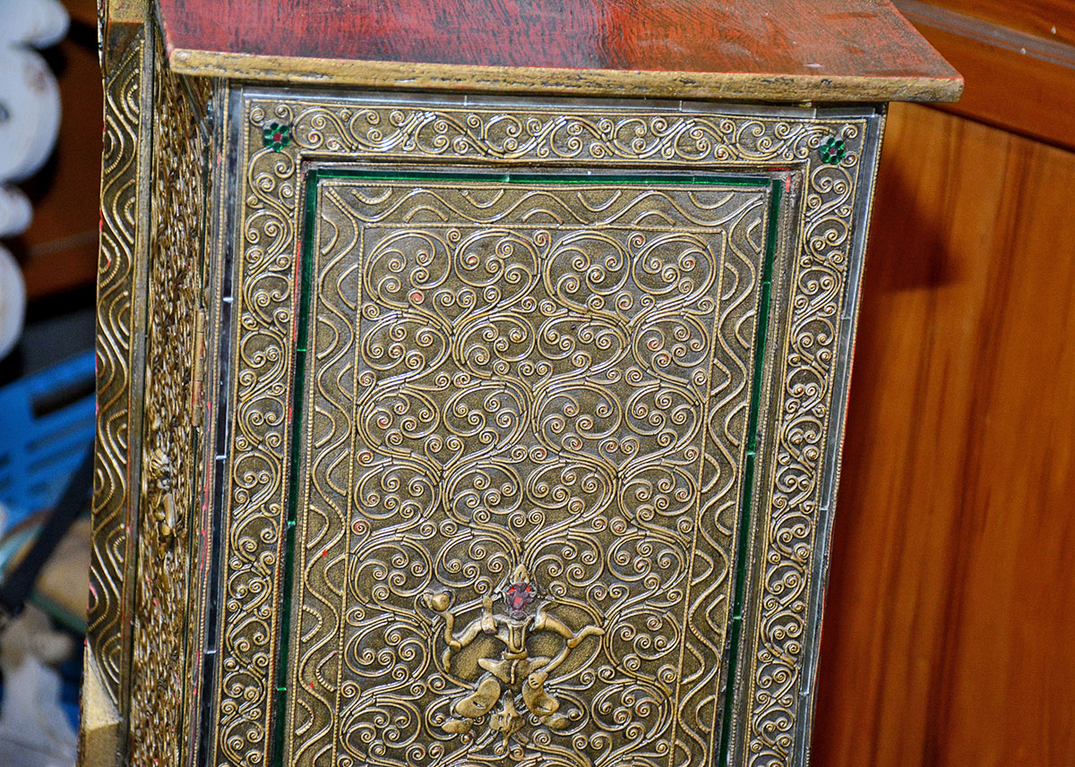 Indonesian Style Decorated Cabinet