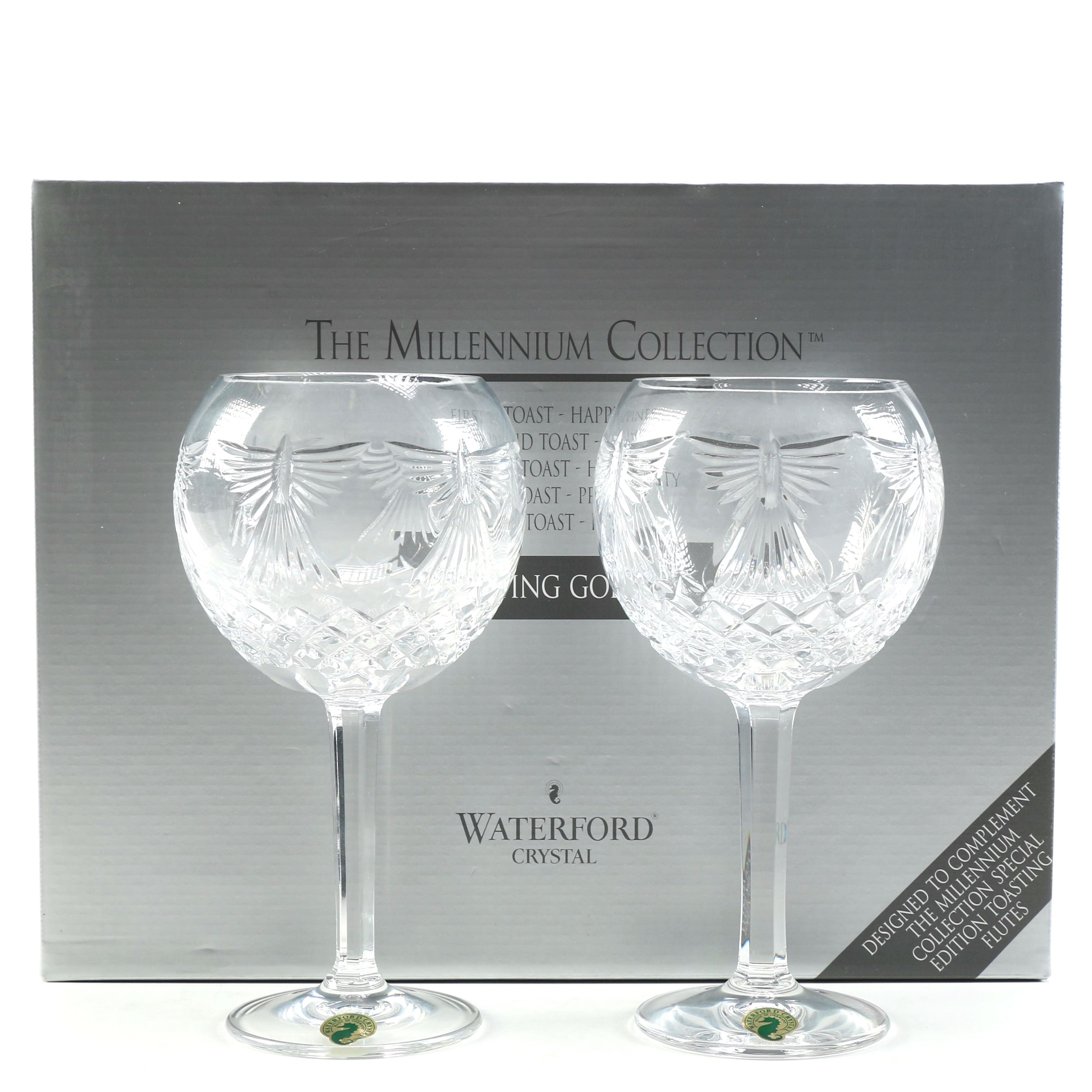 Waterford Crystal "The Millennium Collection: Peace" Goblets