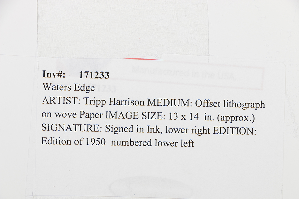 Tripp Harrison Limited Edition Offset Lithograph on Paper "Water’s Edge"
