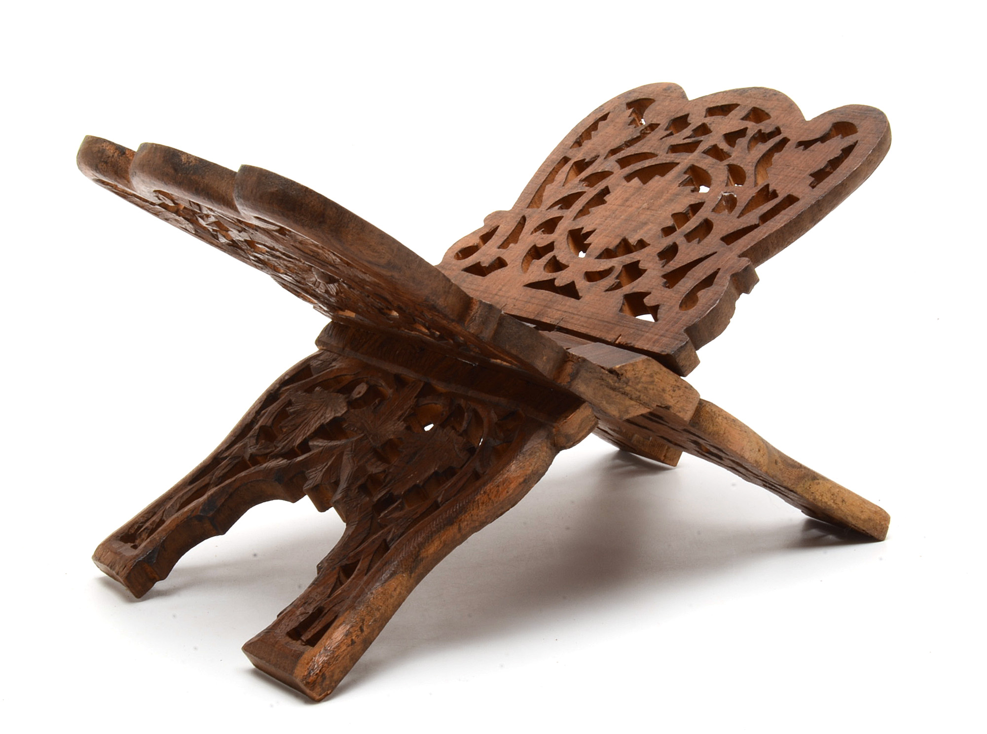 Antique 1891 Complete Text Pictorial Family Bible with Book Stand