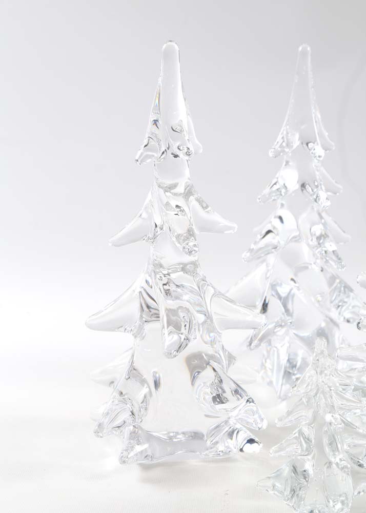 Hand Blown glass Christmas Trees