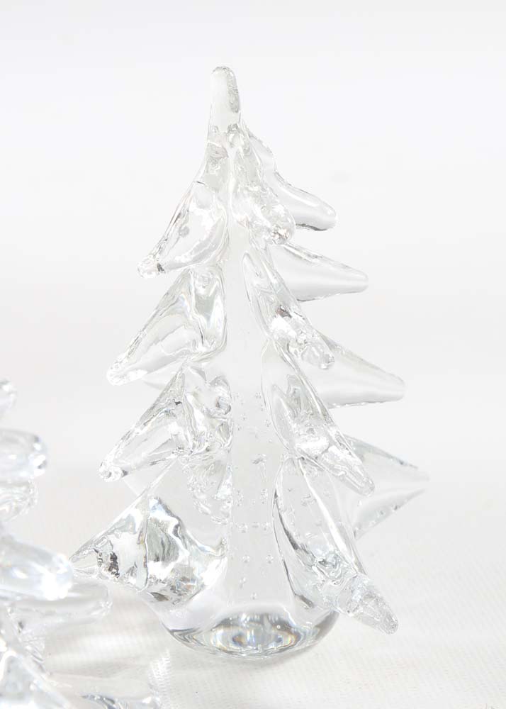 Hand Blown glass Christmas Trees