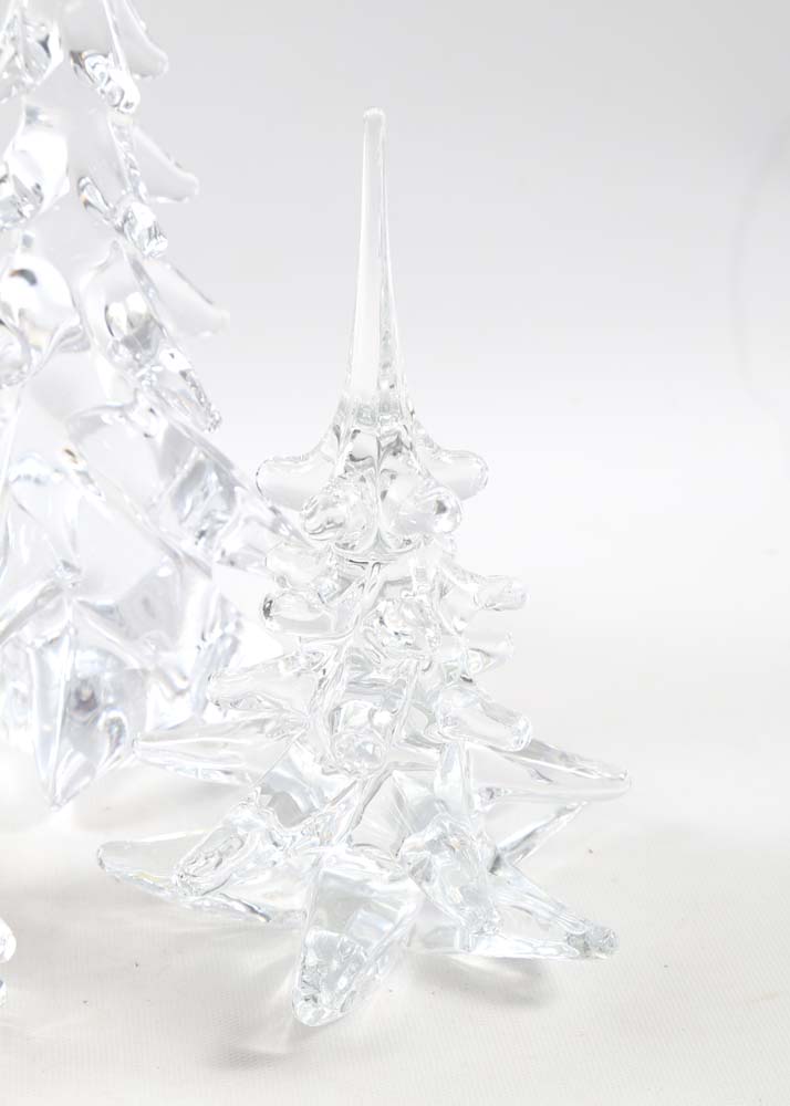 Hand Blown glass Christmas Trees