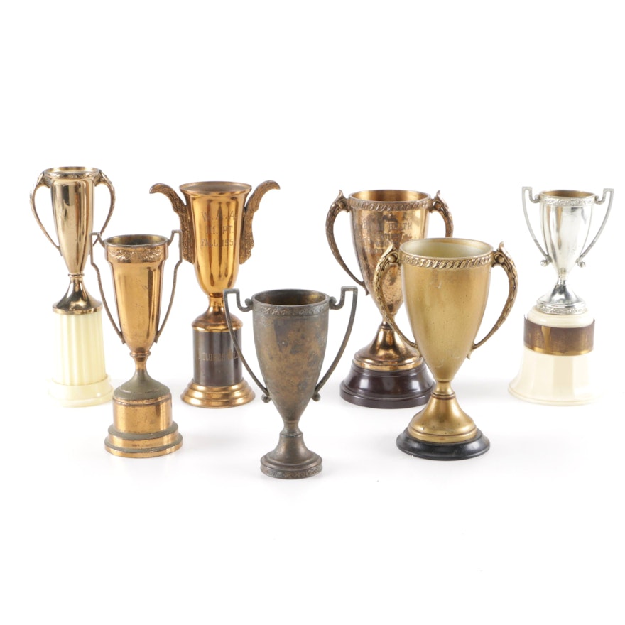 Assorted Metal Trophies